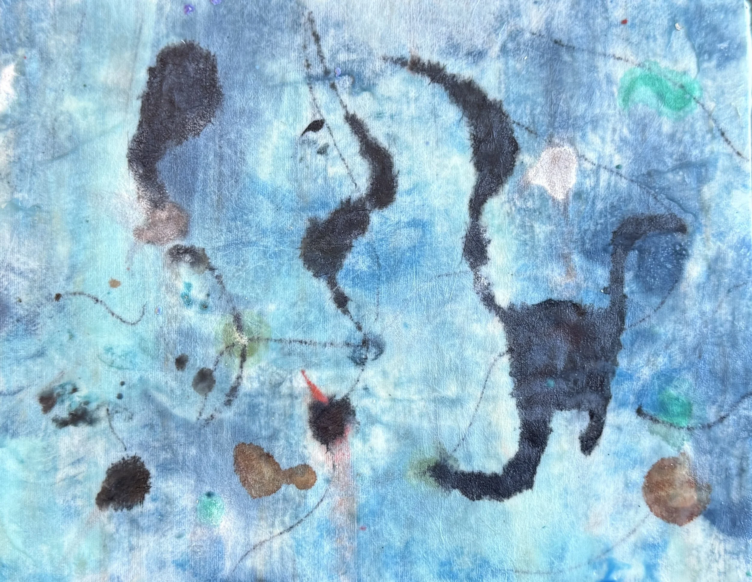 Across the page we danced 8" x 10" Wood