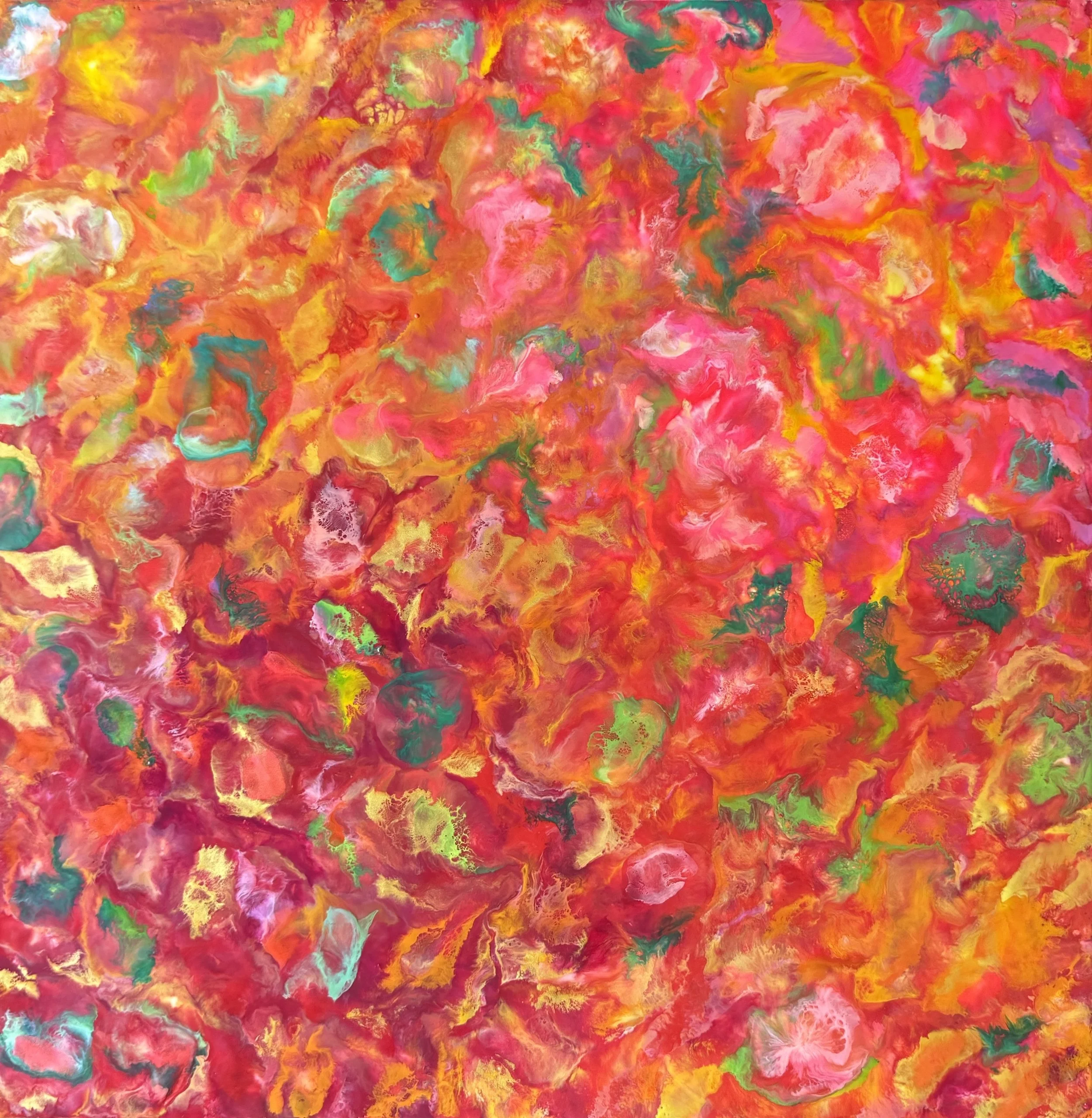 Rapture and Jubilation 24" x 24" Wood--Sold