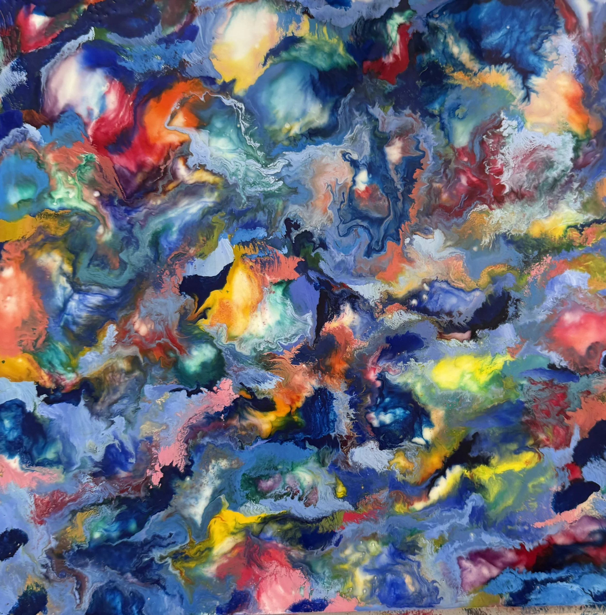 Deepness Calls 12" x 12" Wood--Sold