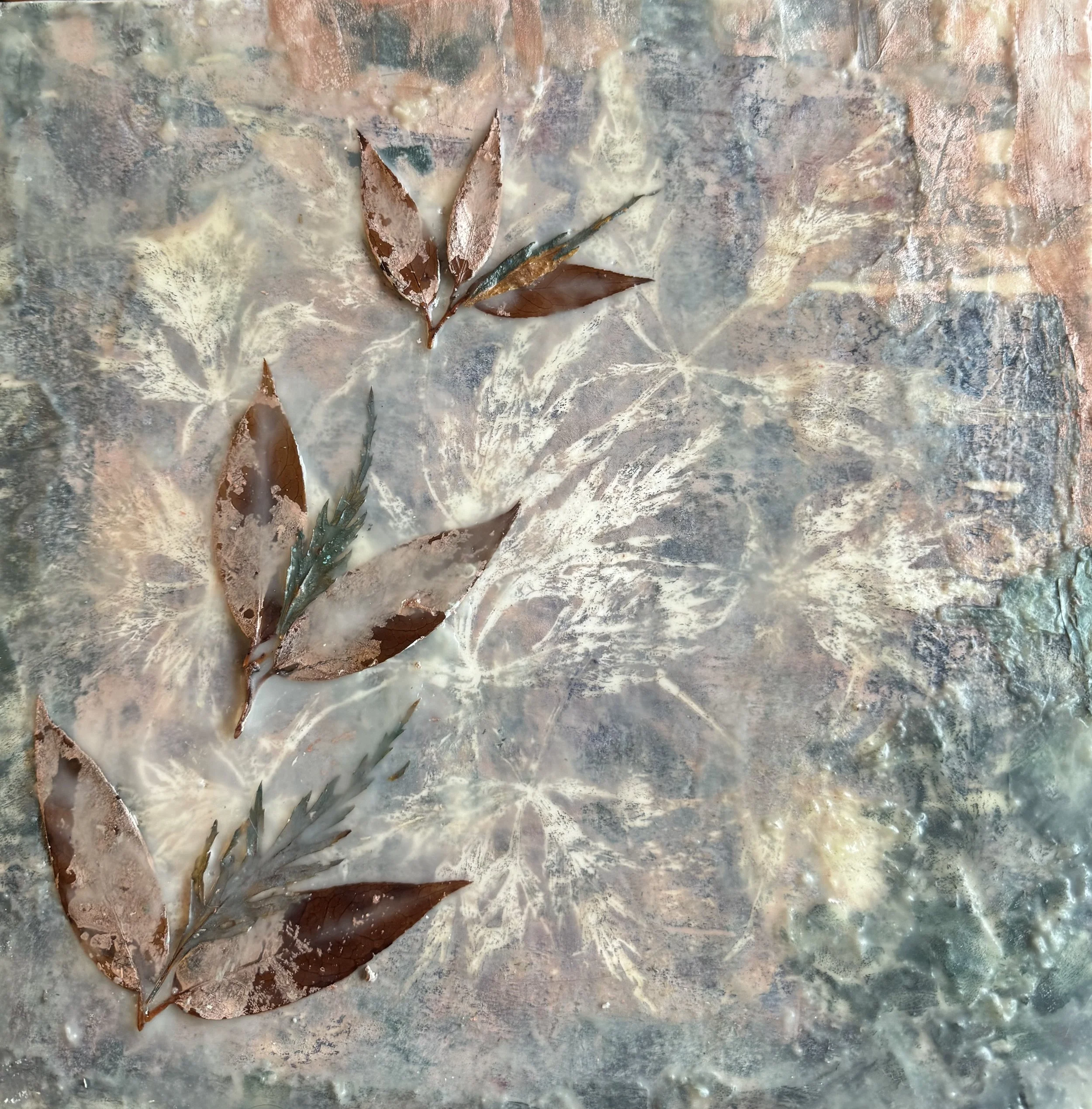 Quietly Falling 12" x 12" Wood--Sold