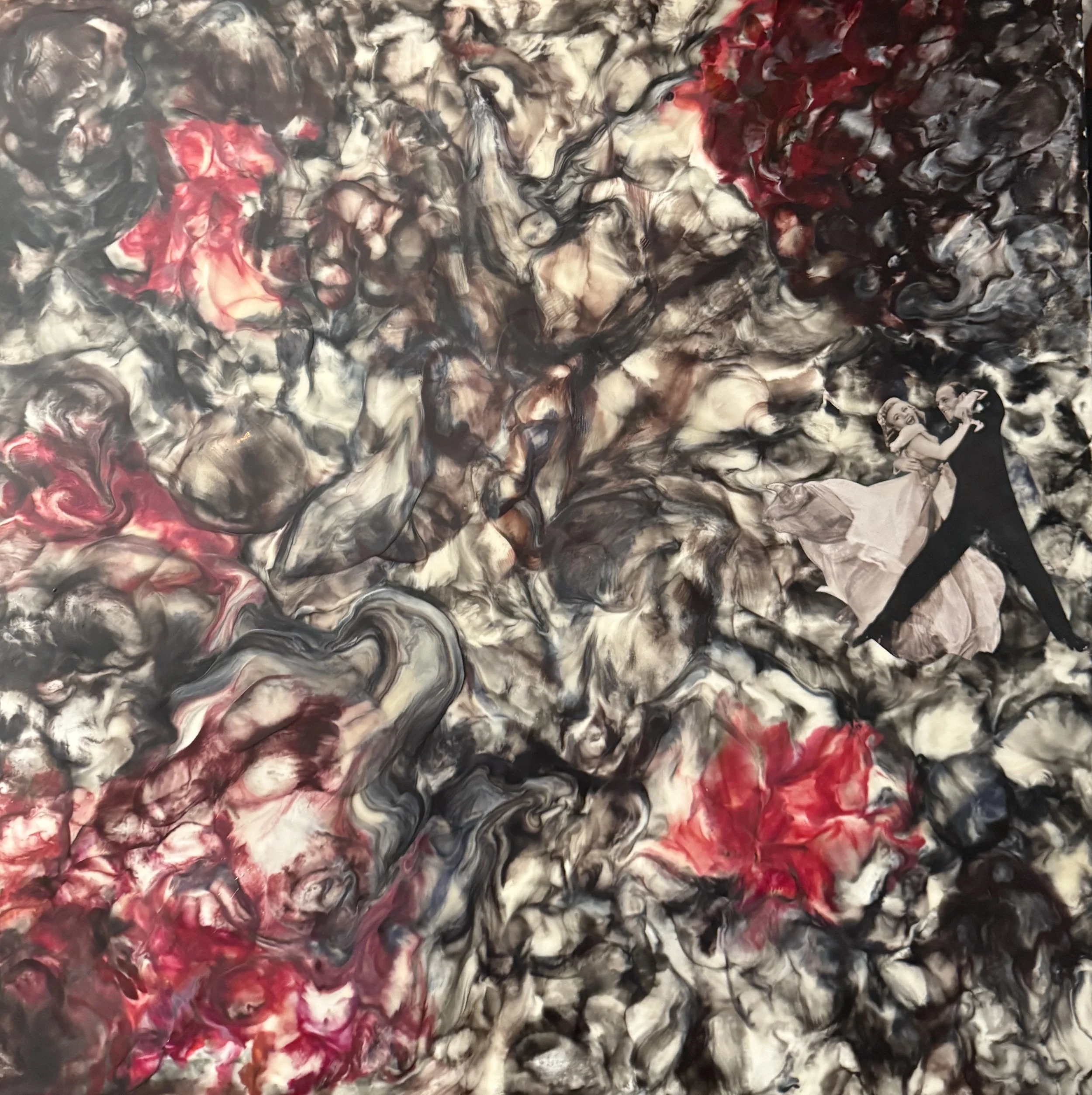 Dance of Fire 36" x 36" Wood--Sold