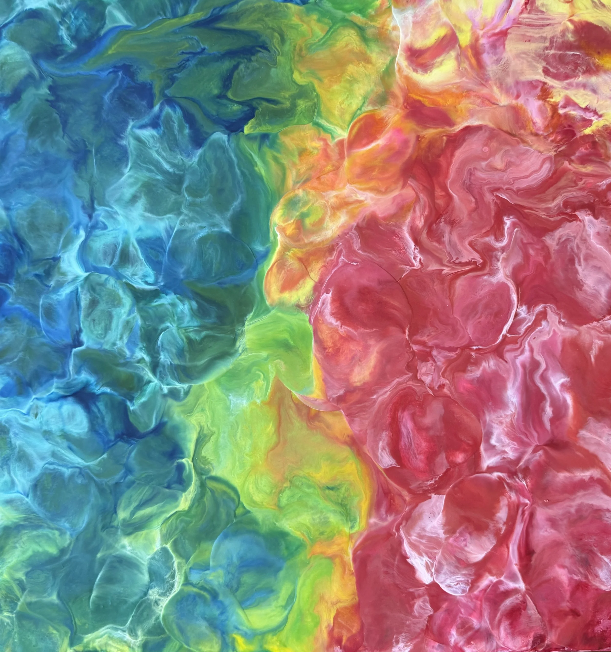 Melding 16" x 16" Wood--Sold