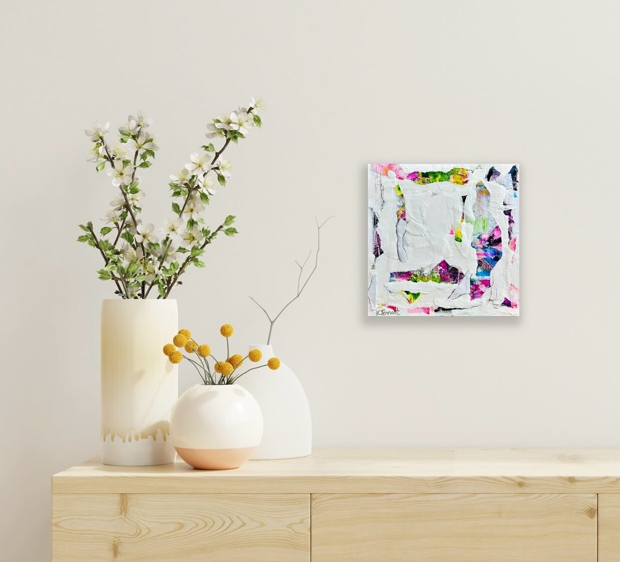 &ldquo;Sometimes I Am Torn&rdquo; is a new 12&rdquo;x12&rdquo; abstract now available! It looks really pretty with my &ldquo;Garden Of Torn Paper&rdquo; floral as shown in the last photo.