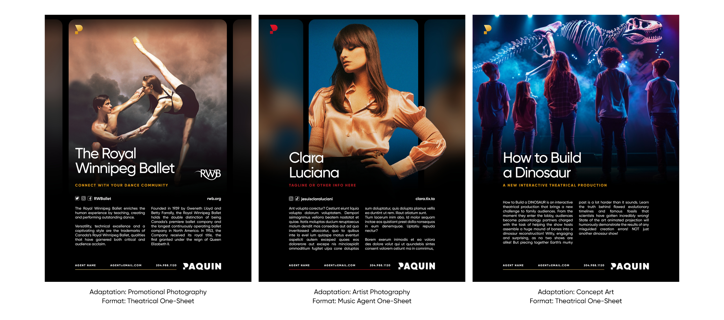 Modular One-Sheet System
Built to translate show key art and artist photography into adaptable formats while maintaining brand hierarchy