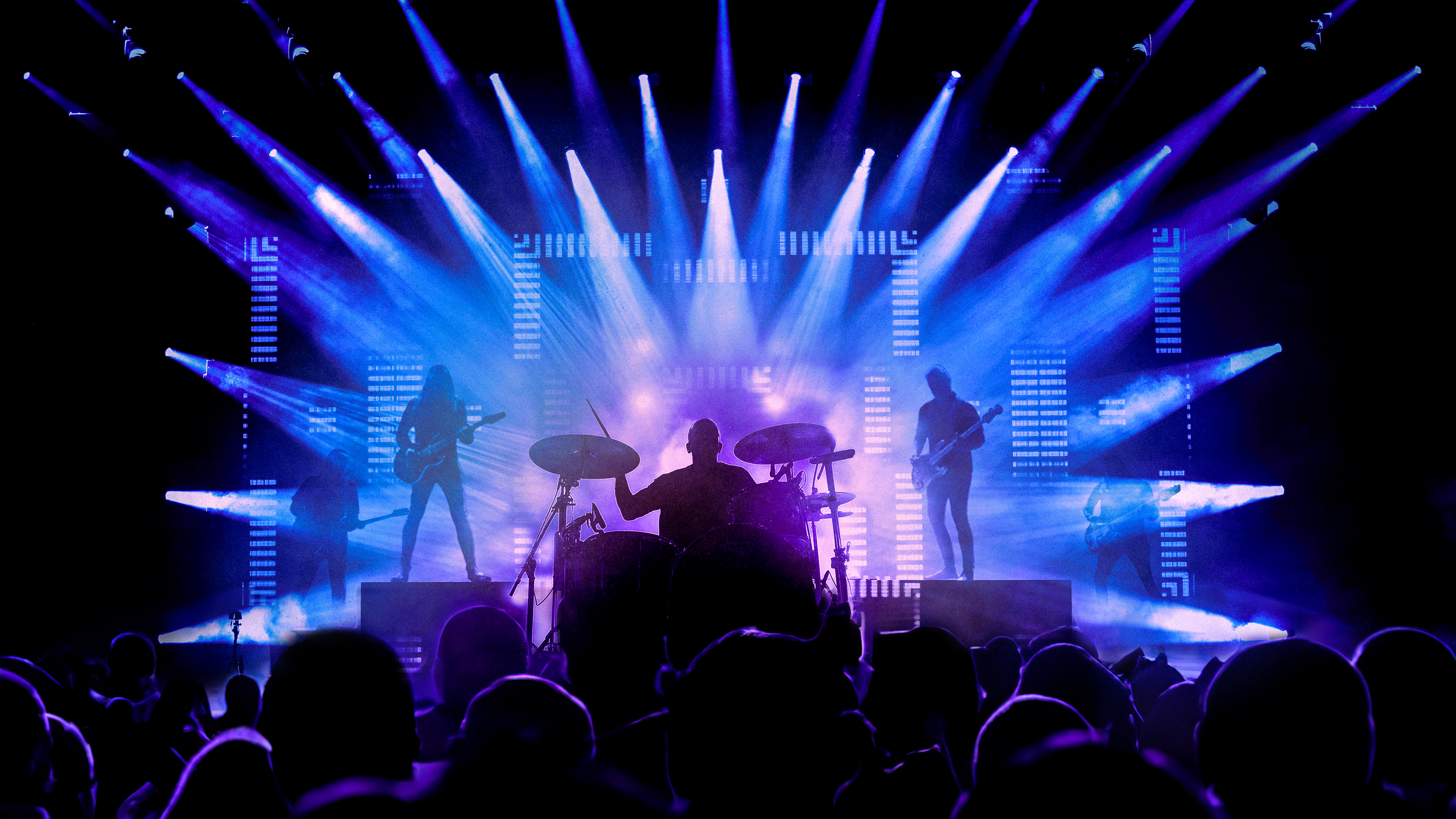 Phil Collins Stage Concept: Stage concept built around lighting and silhouette, focusing on scale, rhythm, and live performance energy.