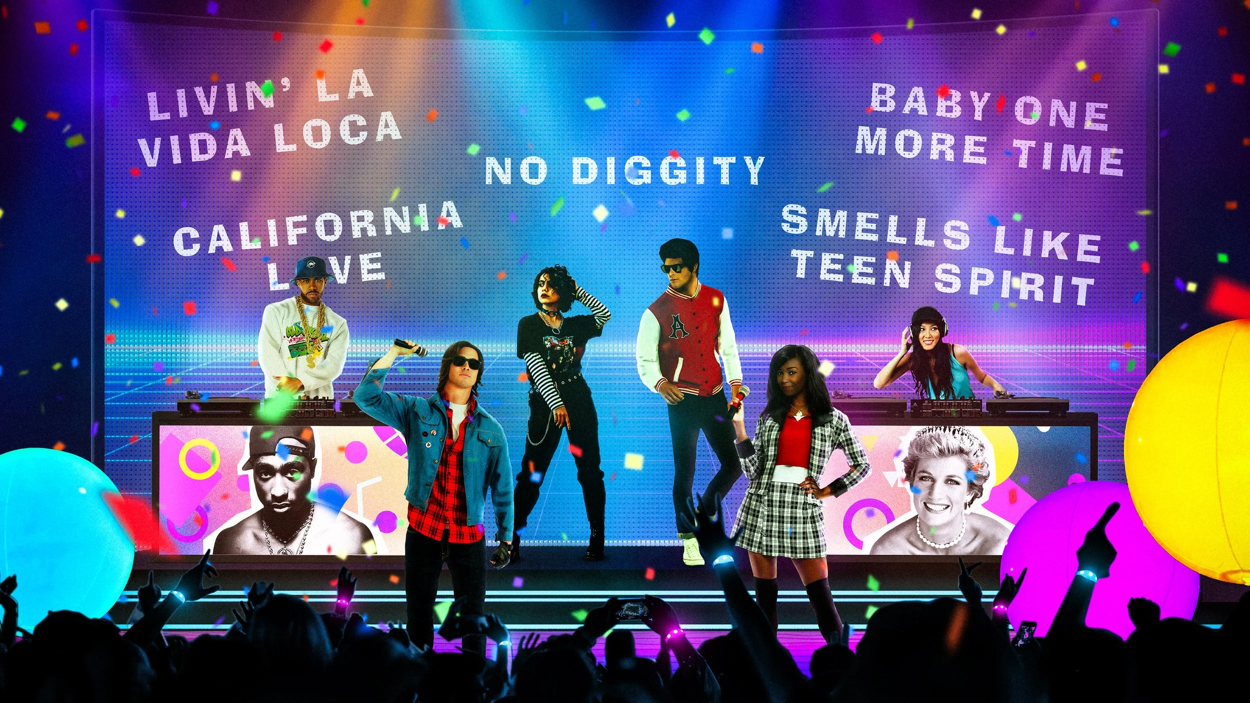 90s Music Stage Show Concept Art