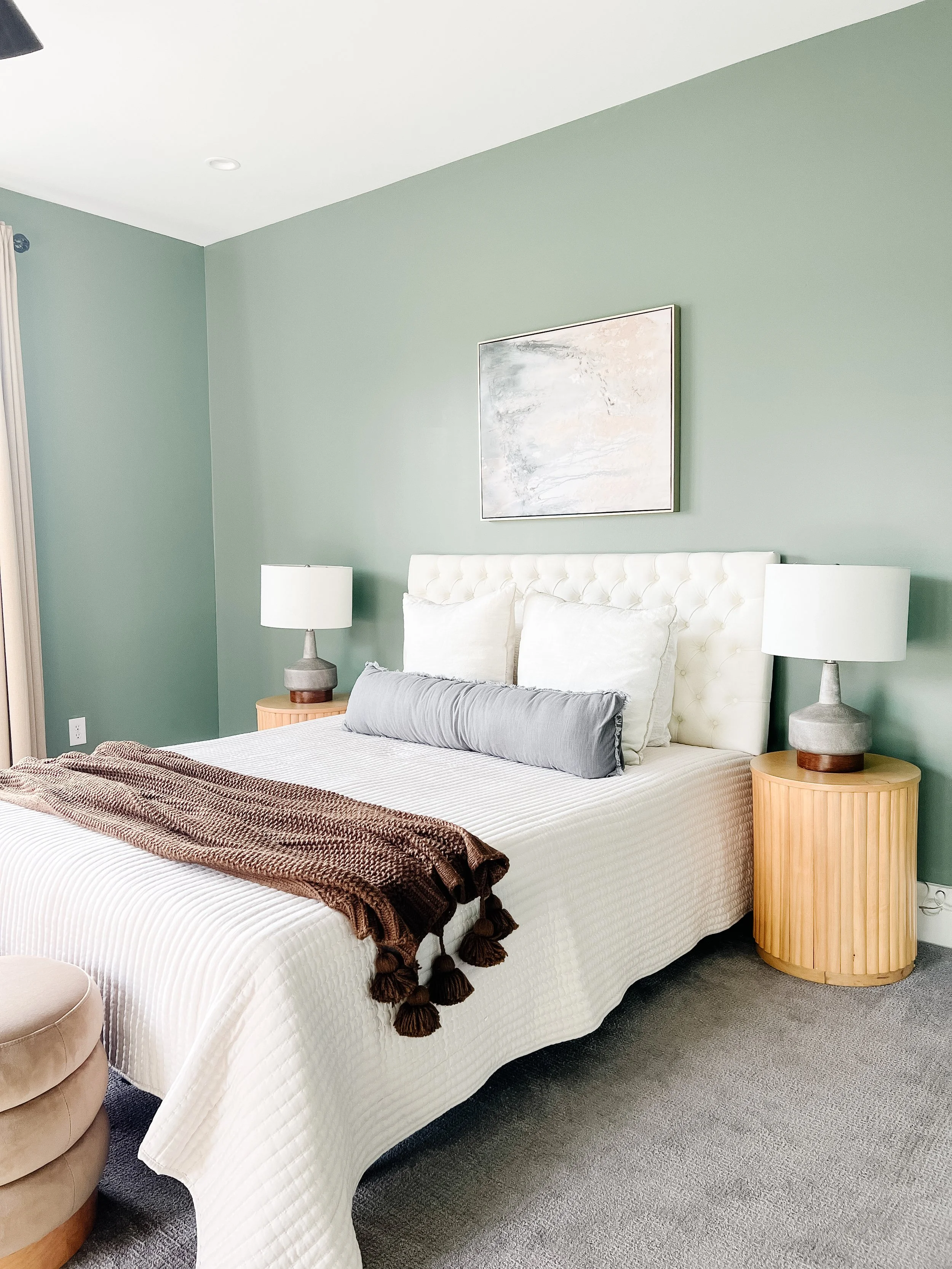 Koti Design Co bedroom styling and design. Indianapolis, Indiana