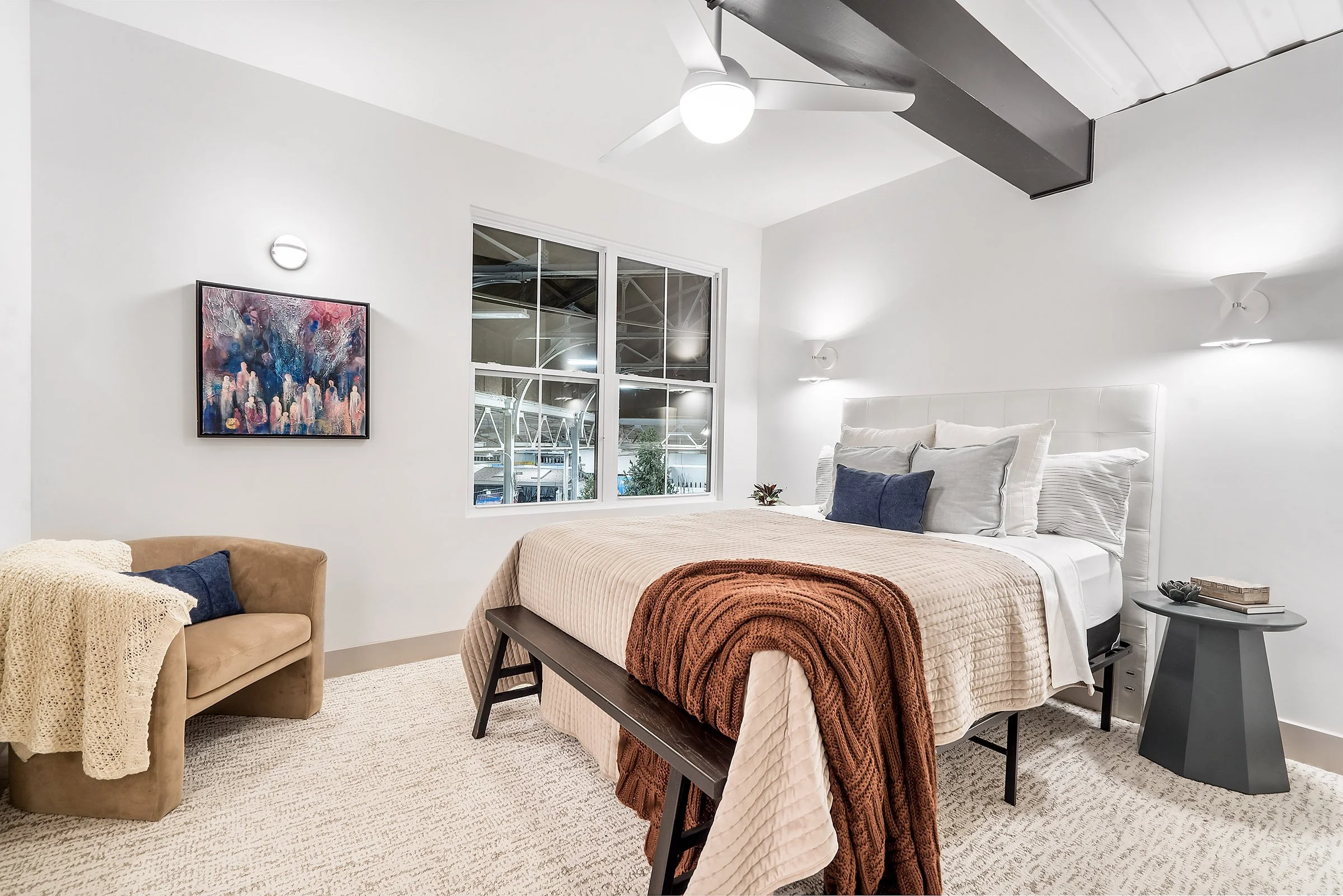 Koti Design Co bedroom styling and design. Indianapolis, Indiana