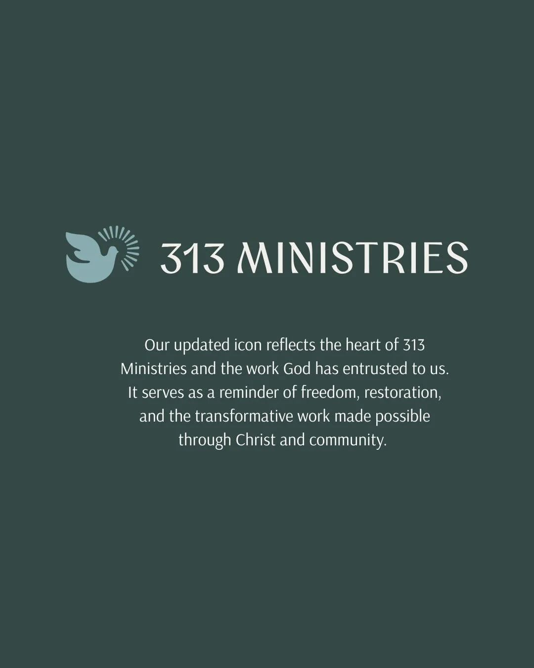 ✨ One week since our rebrand + new website! 

If you haven&rsquo;t yet&hellip; 

- Explore our updated website @ 313ministries.org
- Subscribe to our newsletter
- Swipe to see the meaning behind our icon 👀

More to come 🚀