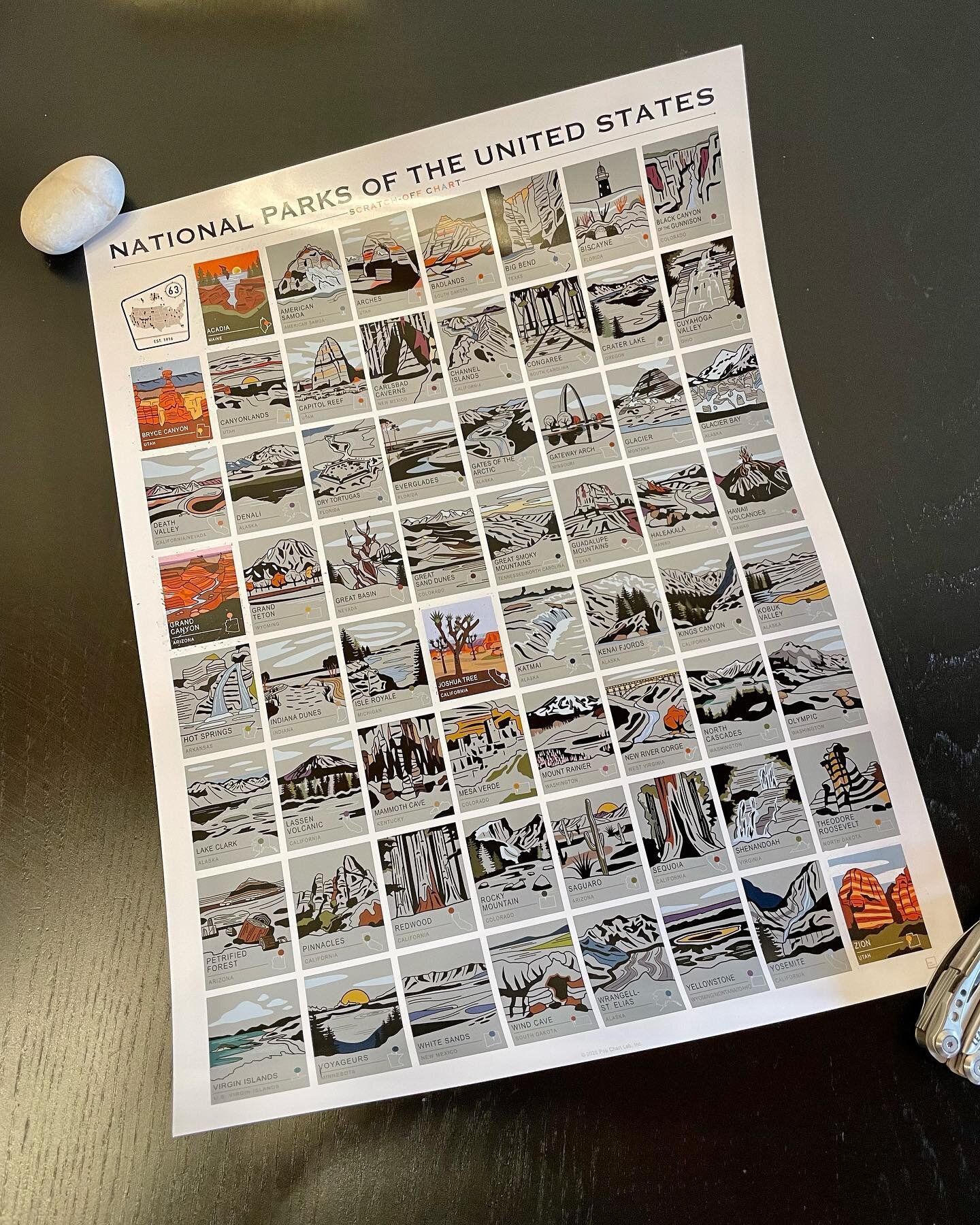 National Parks Scratch Off Poster&hellip;  Where to next?!?