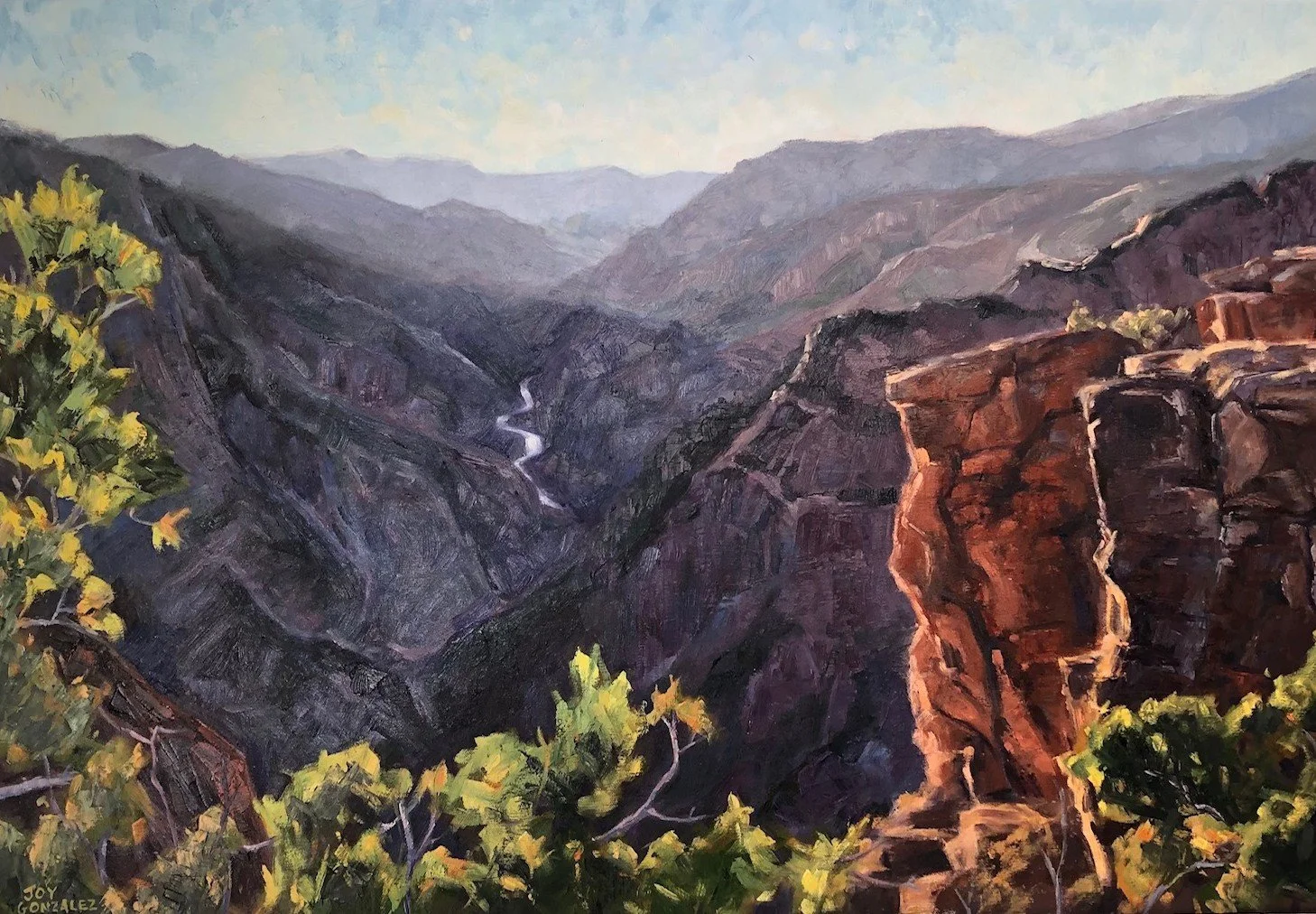Black Canyon of the Gunnison, Oil, 24" x 36"