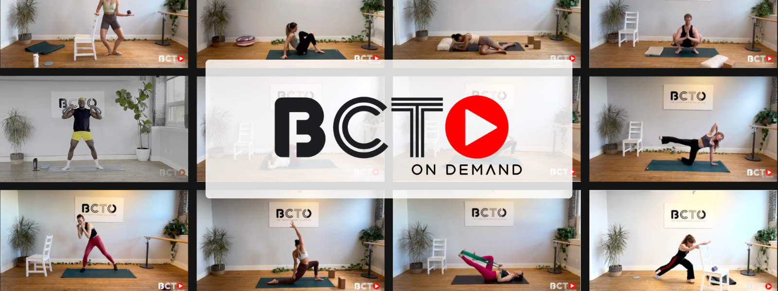 collage of screenshots from different BCTO On Demand videos with embedded link to the library