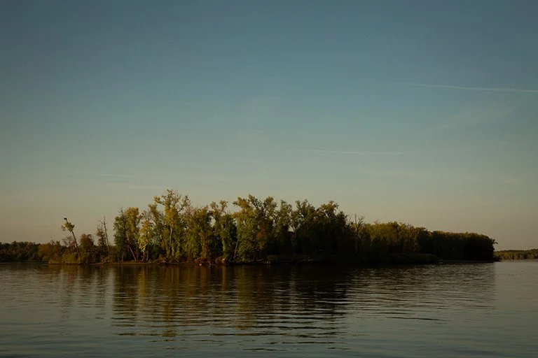 Middle Ground Flats, a man-made island, is an example of an intervention to facilitate trade and expansion.