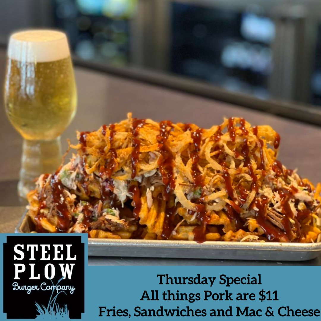 Our Fan Favorite Pork Fries are slow roasted, hand pulled pork atop seasoned waffle fries layered with cheddar-jack cheese, house made cilantro lime coleslaw &amp; cajun onion strings then drizzled with BBQ sauce. Served with our signature chipotle r