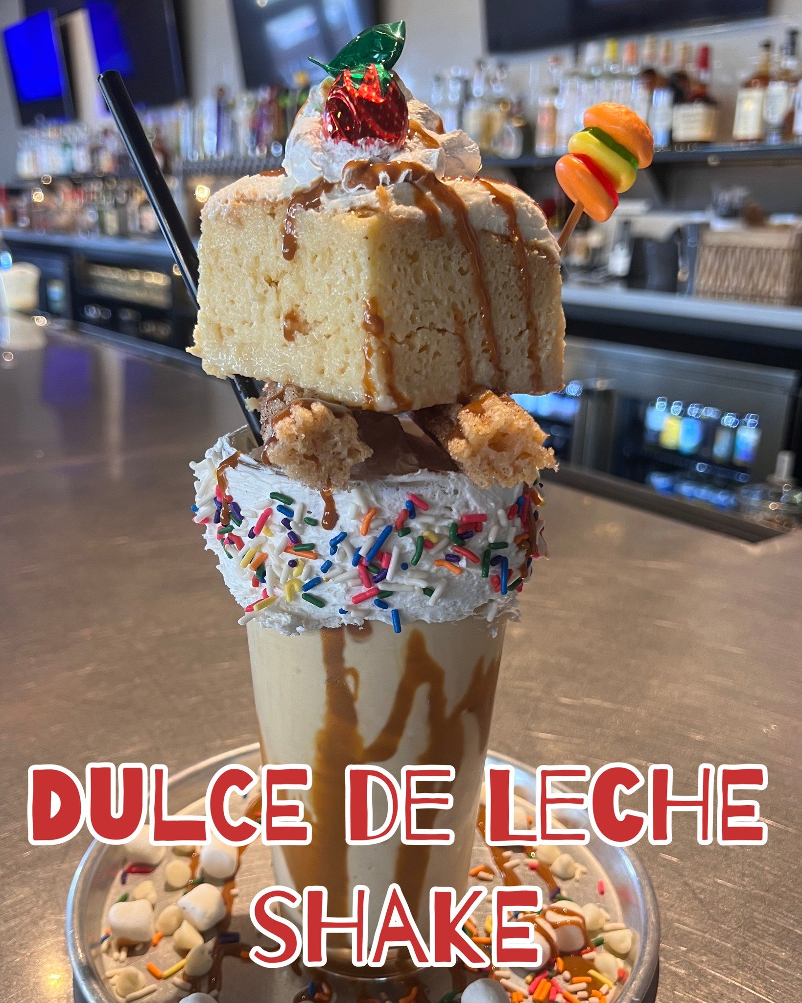 🌟 Introducing The Dulce de Leche Shake! 🌟

Indulge in the ultimate caramel fantasy with our Dulce de Leche Shake, a fusion of creamy vanilla ice cream, rich yellow cake mix, and decadent dulce de leche. 🍦🍰

Experience the layers of delight:

Crea