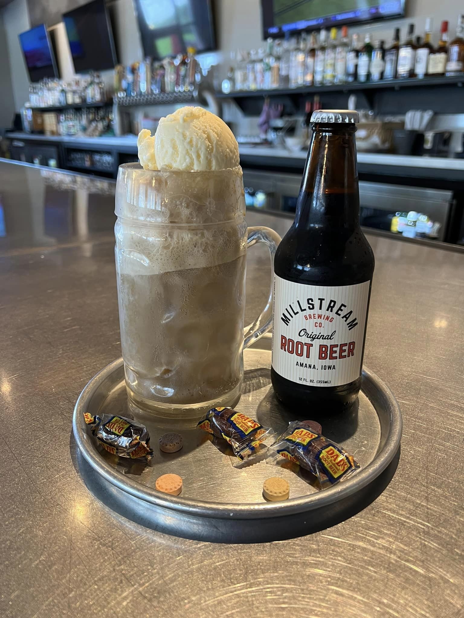 In the mood for a simple sweet treat? Enjoy one of our root beer floats!