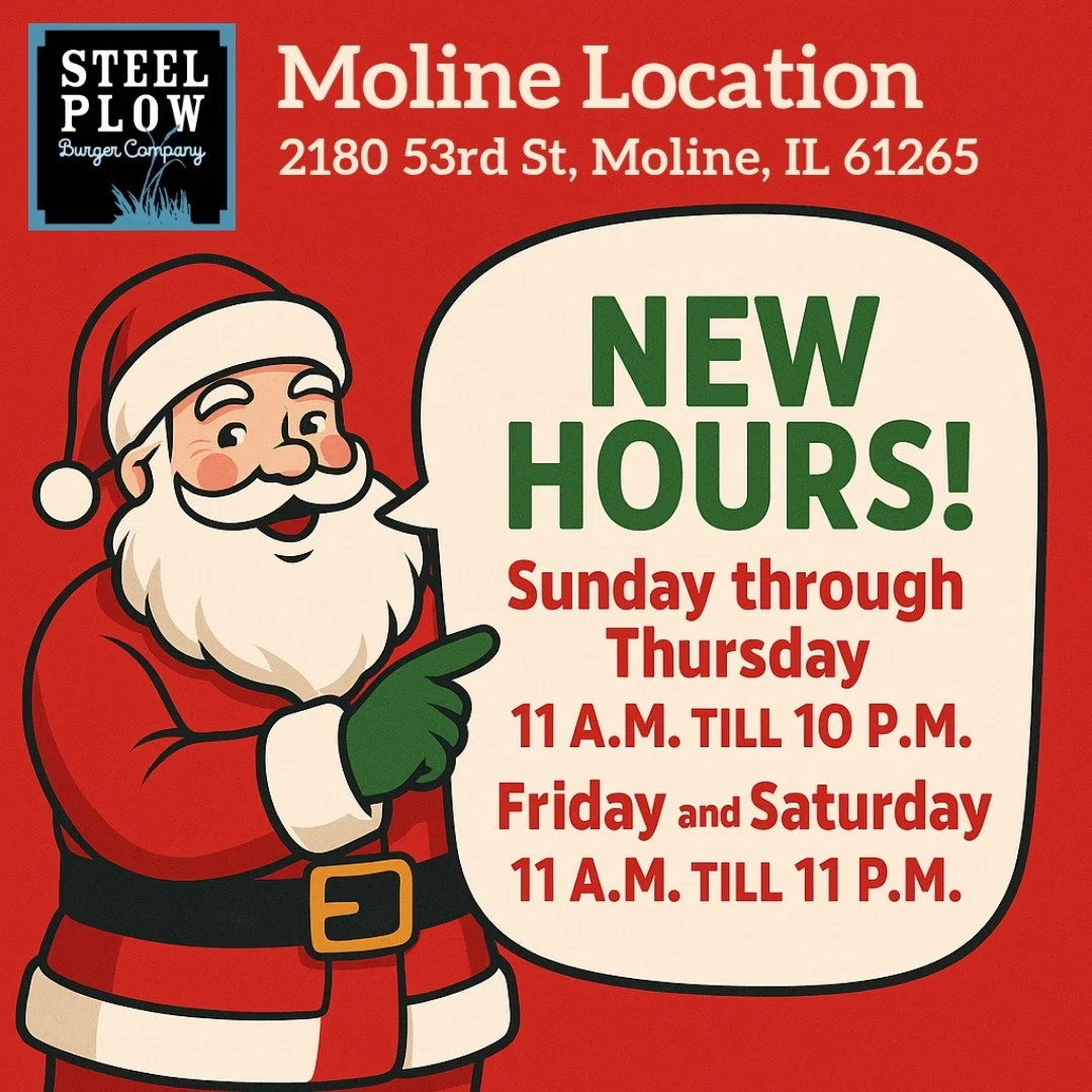 📣 EXTENDED HOURS UPDATE - MOLINE LOCATION ONLY! 🎅