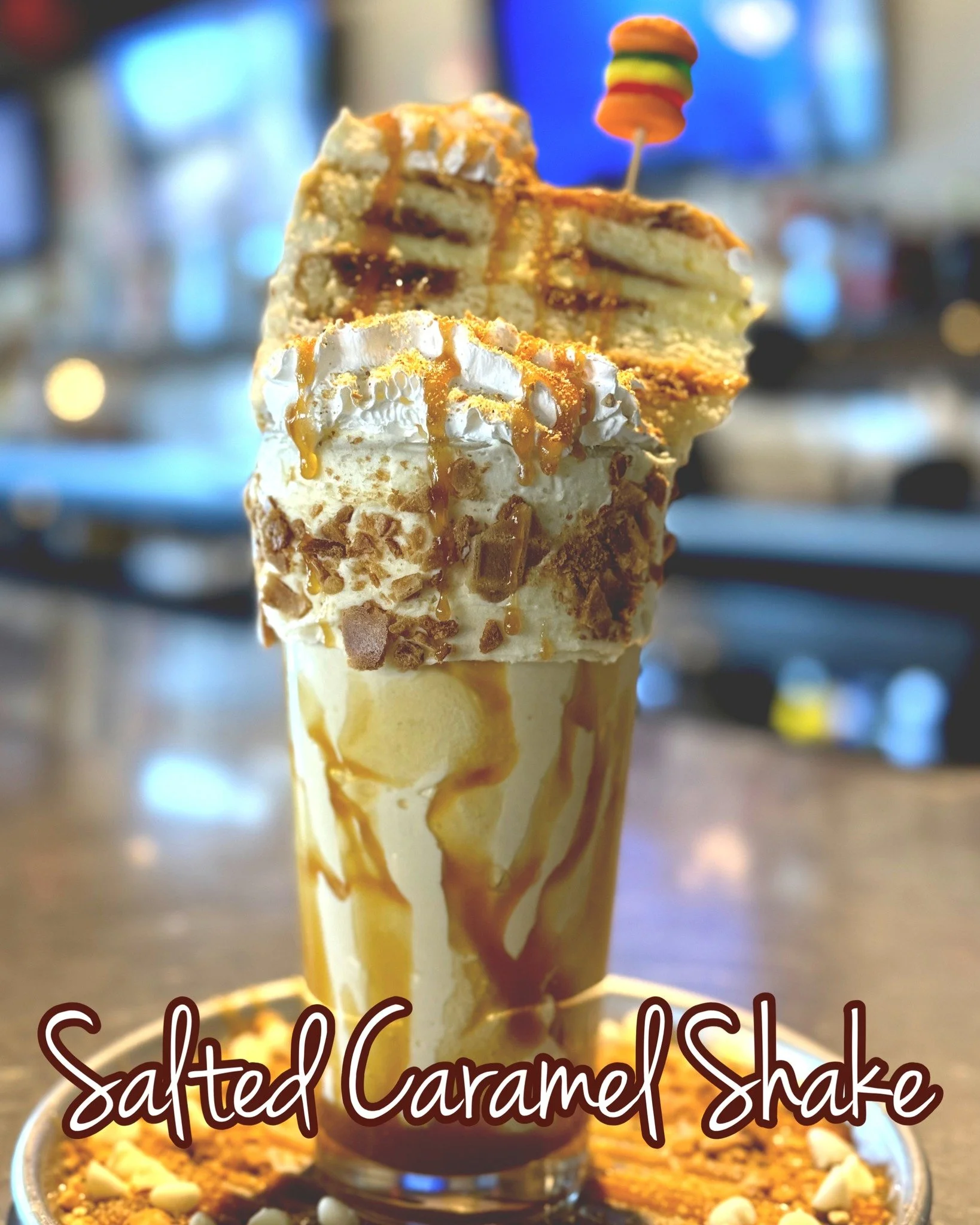 You know you want to try January&rsquo;s Salted Caramel Shake 🤍

Vanilla ice cream 🍦 blended with salted caramel syrup 🍯 and crushed waffle cones 🧇, finished with caramel drizzle ✨, graham crust 🍪, white chocolate chips 🤍🍫, and mini marshmallo