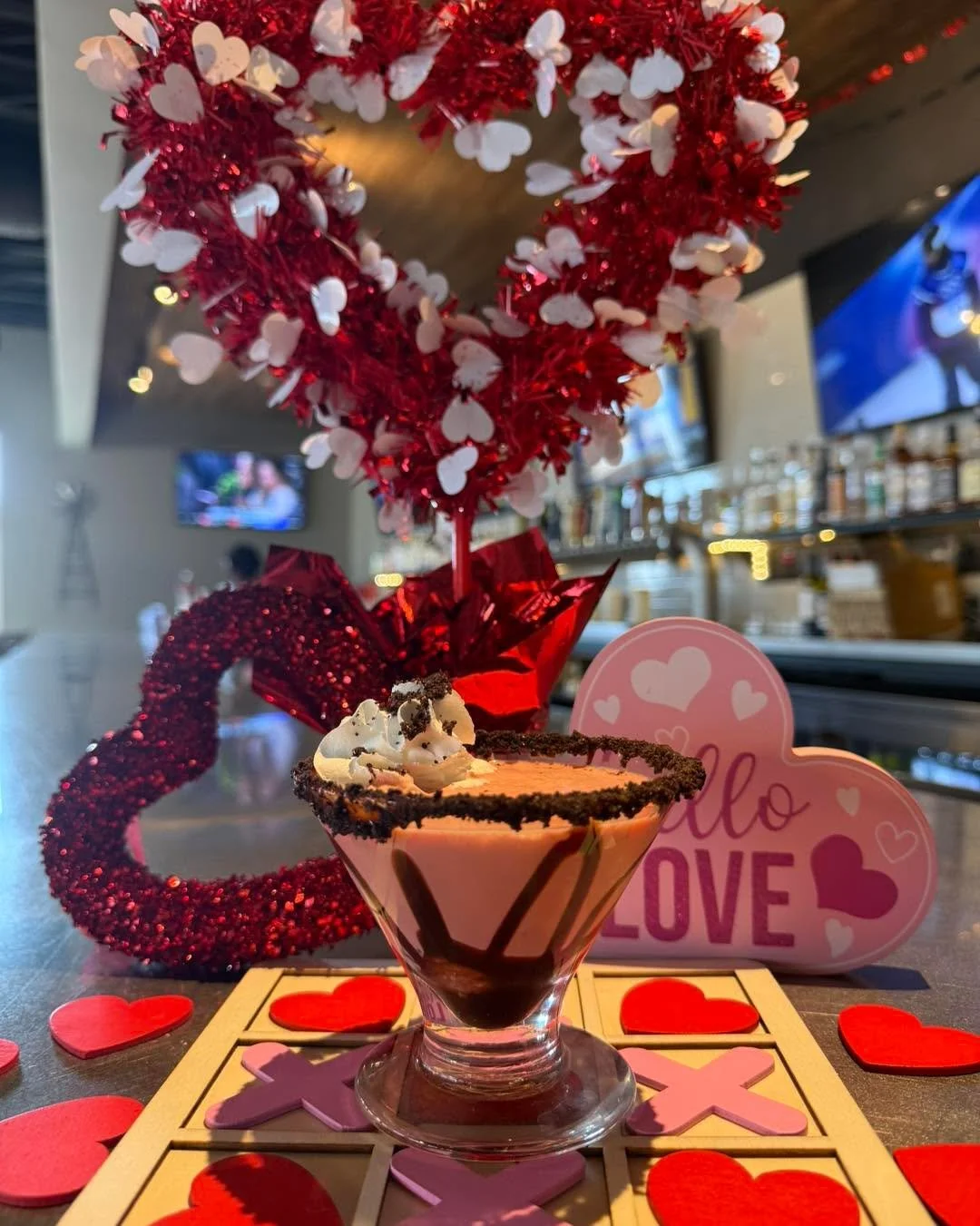 🍫 RED VELVET MARTINI 🍸

Dessert just got a little stronger.

Vanilla vodka, Baileys Irish Cream, Godiva chocolate liqueur, and cream &mdash; rich, smooth, and pure Valentine indulgence.

✨ Weekend Exclusive ✨
Friday&ndash;Sunday only for Valentine&