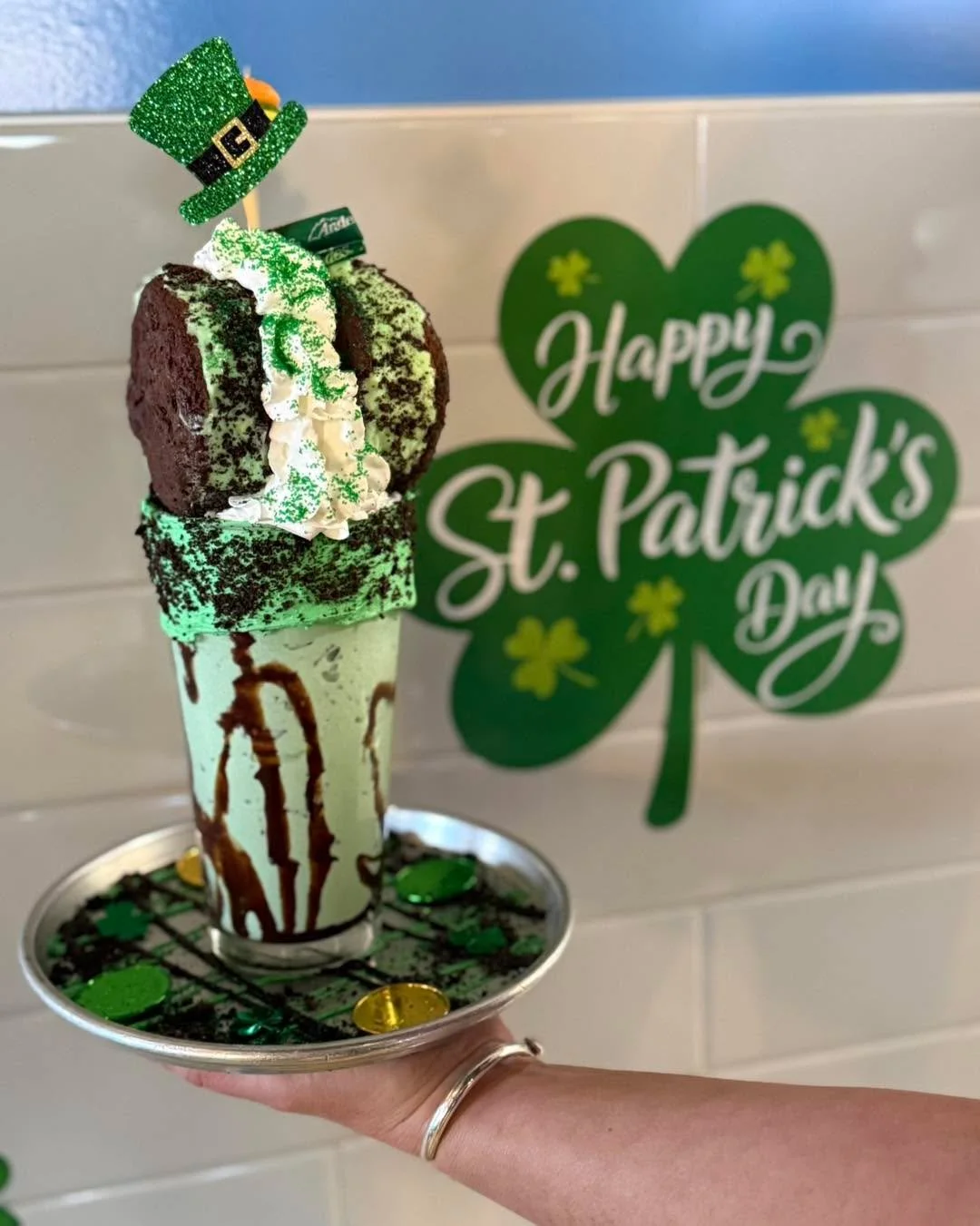 Celebrate St. Patrick&rsquo;s Day with our Sham Stack Shake! 🍀