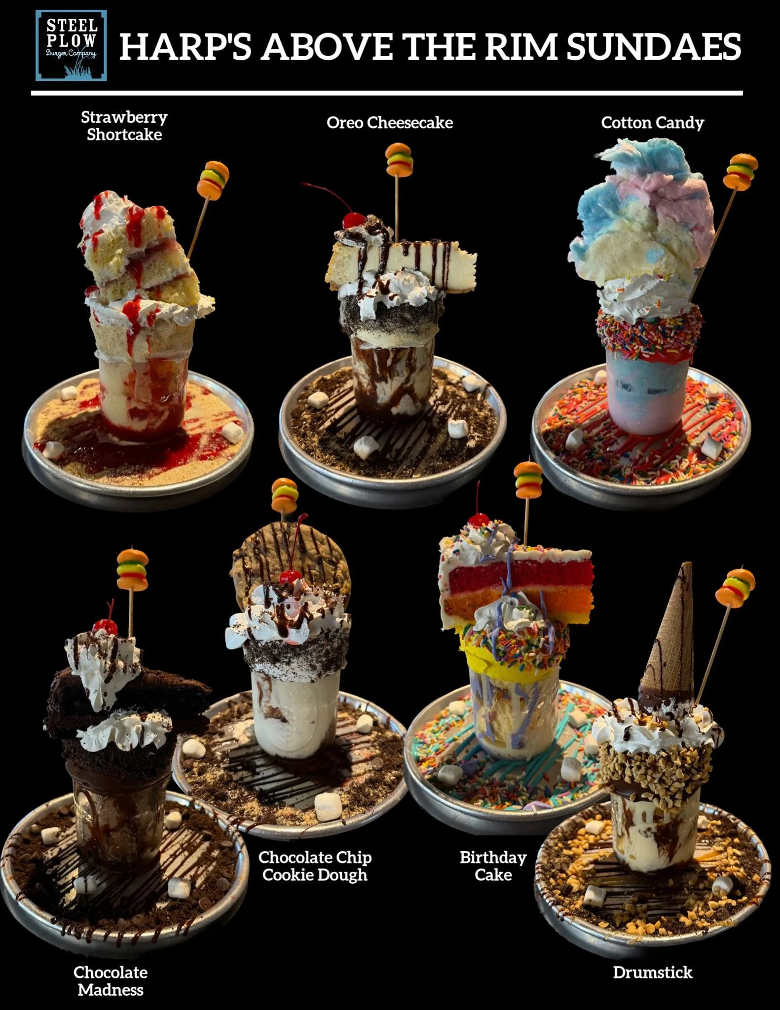 🍦 Come try one of our Above the Rim Sundaes! 🍦

Your favorite over-the-top shakes are now available in a version that&rsquo;s just a tad smaller,  but still packed with all the same outrageous flavor and fun!

Choose from:
🍓 Strawberry Shortcake
?