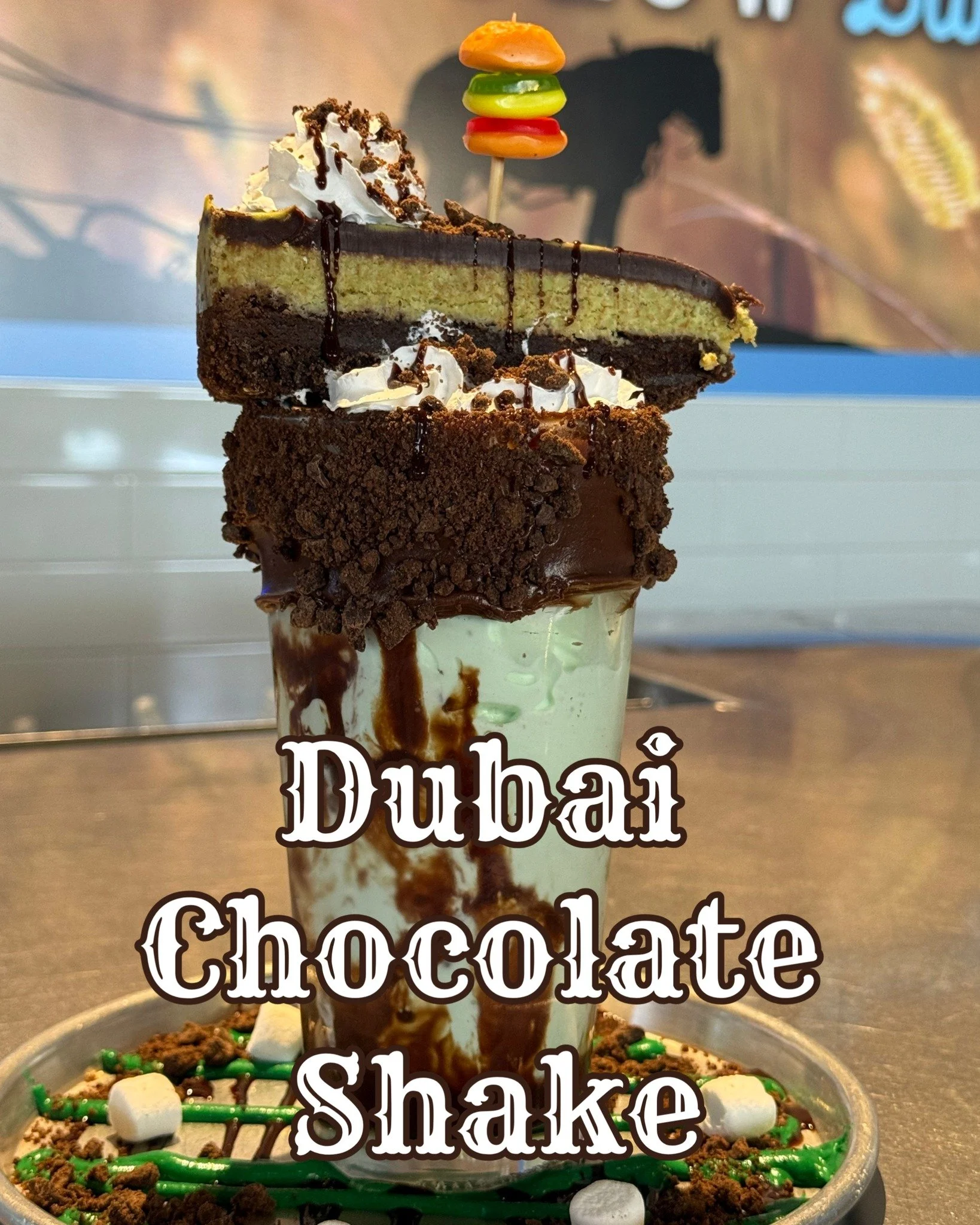 Rich. Decadent. Over the top. 🍫✨🤤

Our Dubai Chocolate Shake is absolutely amazing 👏

We&rsquo;re talking creamy pistachio ice cream blended with double chocolate cookie crumbs, layered with fudge, chocolate drizzle, and more chocolate than you th