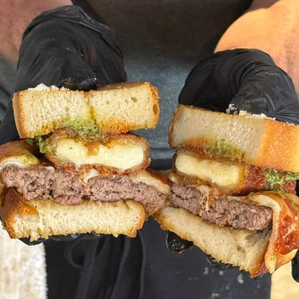 Wonder what&rsquo;s inside our Hidden Treasure burger? Here you go! 😍