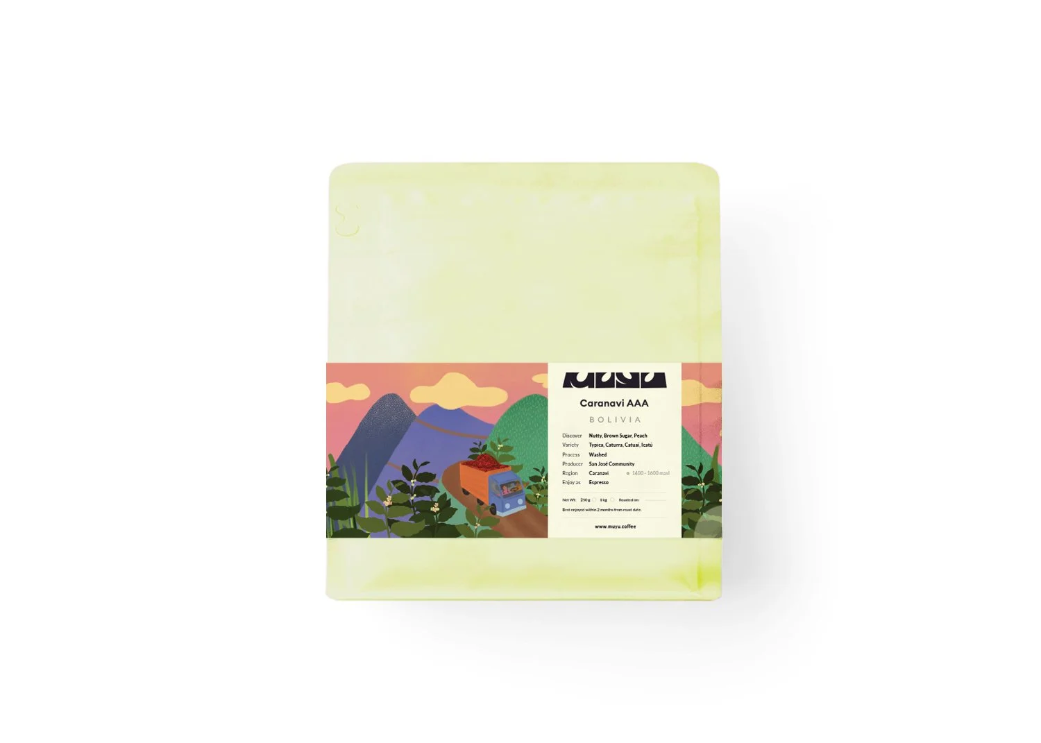 Caranavi AAA • Espresso • Nutty, Brown Sugar, Peach