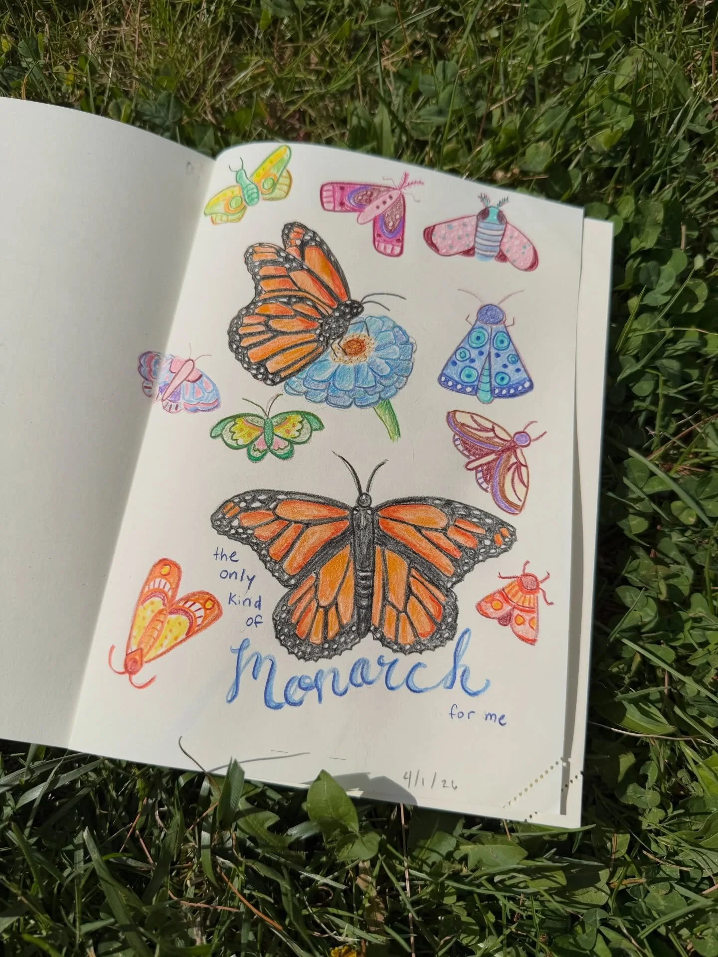 New sketchbook and new art supplies, what a good week! I&rsquo;ve been wanting to try colored pencils, and maybe I&rsquo;ll be better about actually using a sketchbook with them since they&rsquo;re more portable than watercolors. 

I do have a little