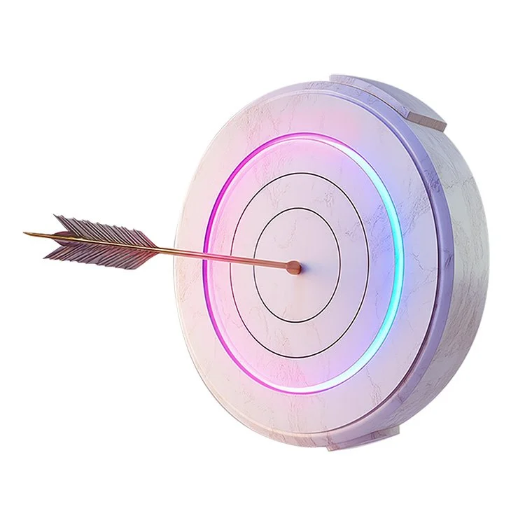 A target with an arrow in bullseye