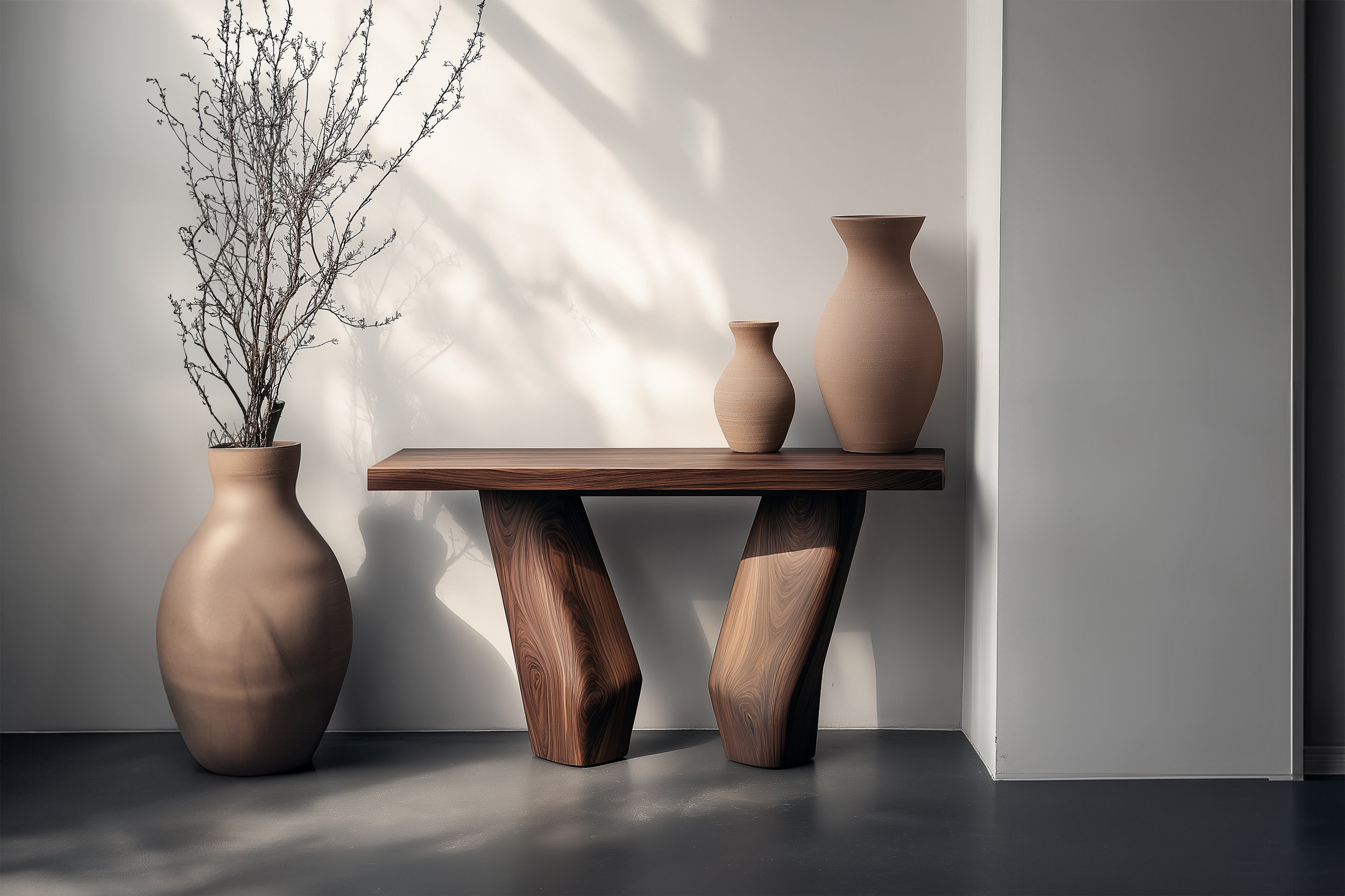Solace No2 Entry Table in Solid Wood with Fluid Legs, by NONO — 2.jpg