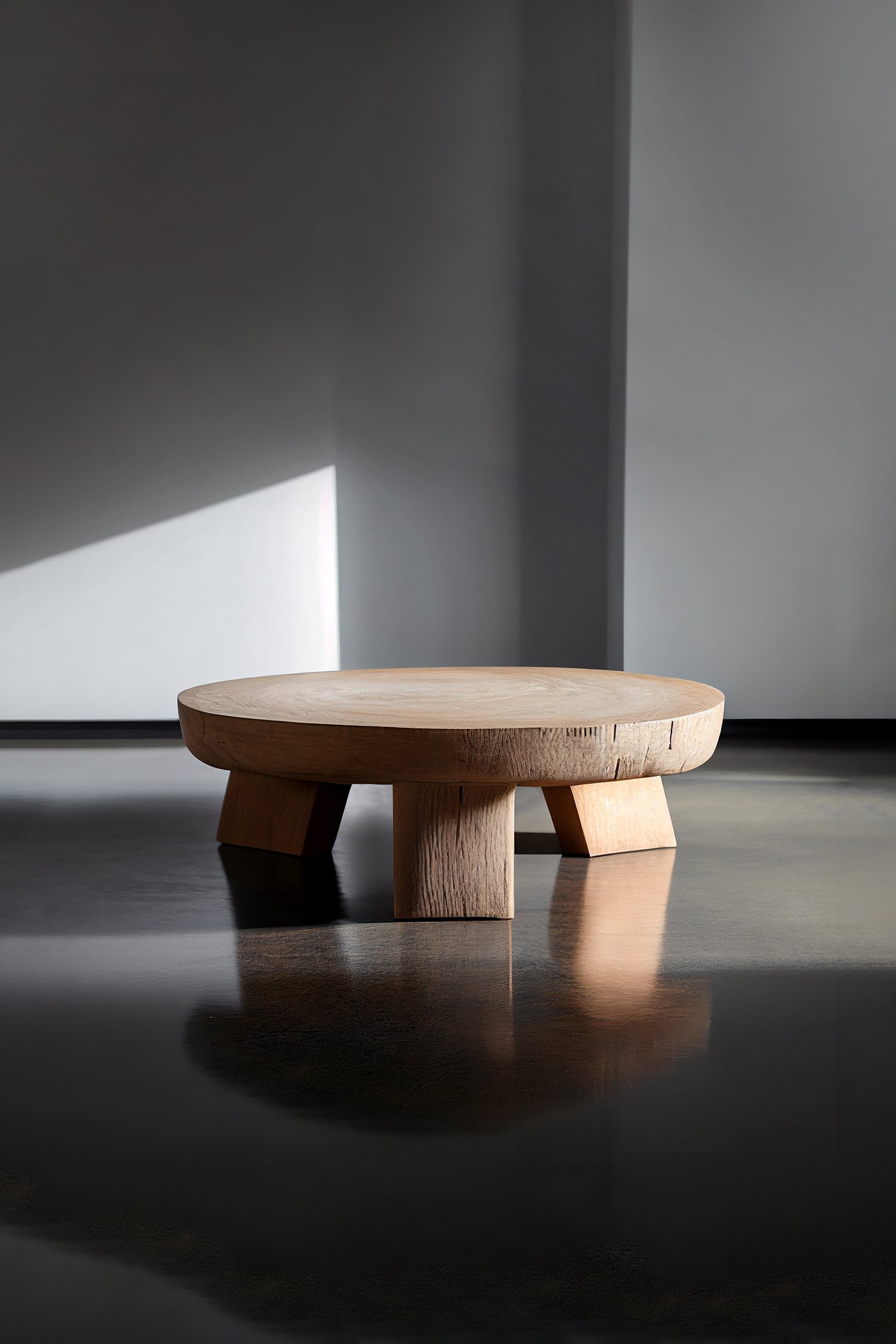 Hand-crafted Solid Thick Oak Round Coffee Table by NONO 6.jpg