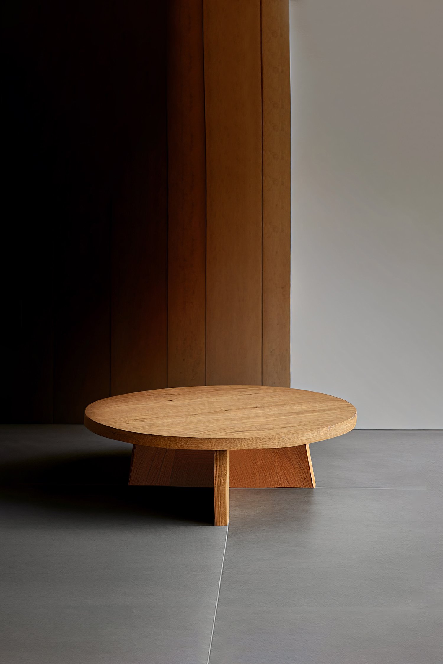 Cruciform Pyramid Base Solid Wood Round Table By NONO 2.jpg