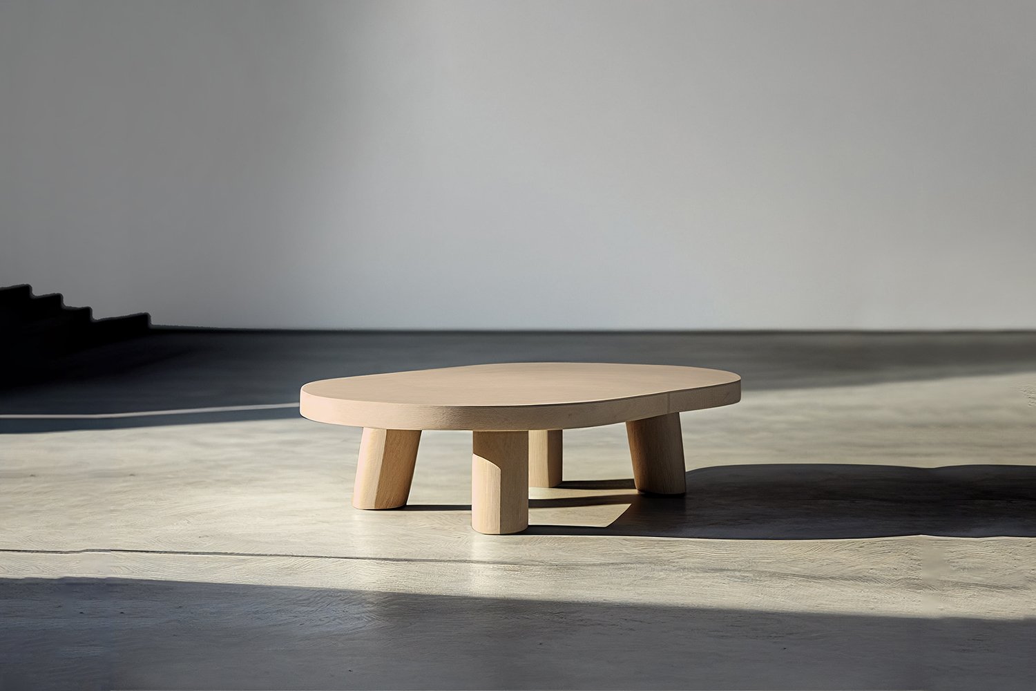 Hand-Crafted Solid Wood Oak Asimetric Coffee Table — 3.jpg