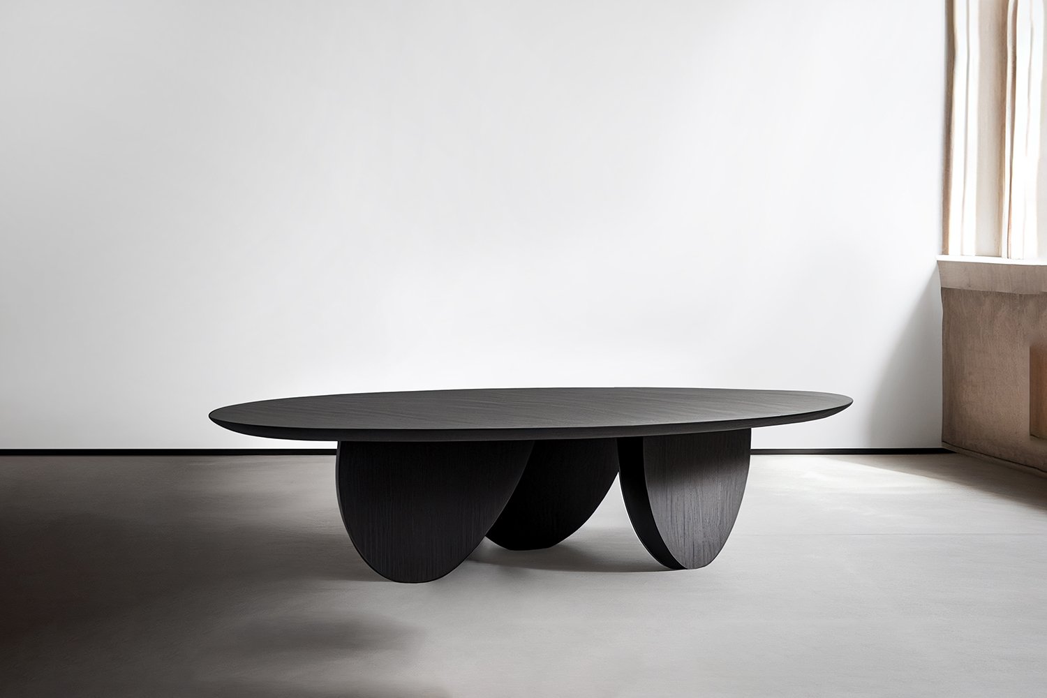 Black Tinted Oak Solid Wood Coffee Table, Fishes Series 1 by NONO — 2.jpg