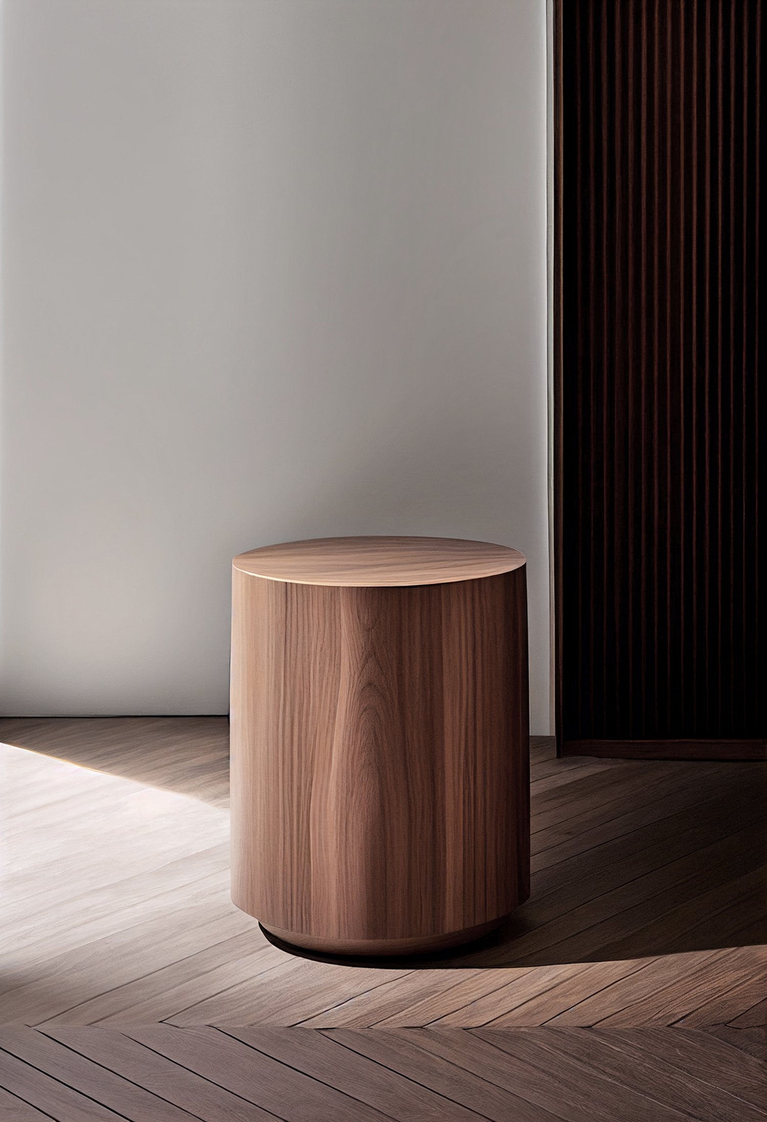 Round Side Table Made of Walnut Veneer by NONO Furniture – 3.jpg
