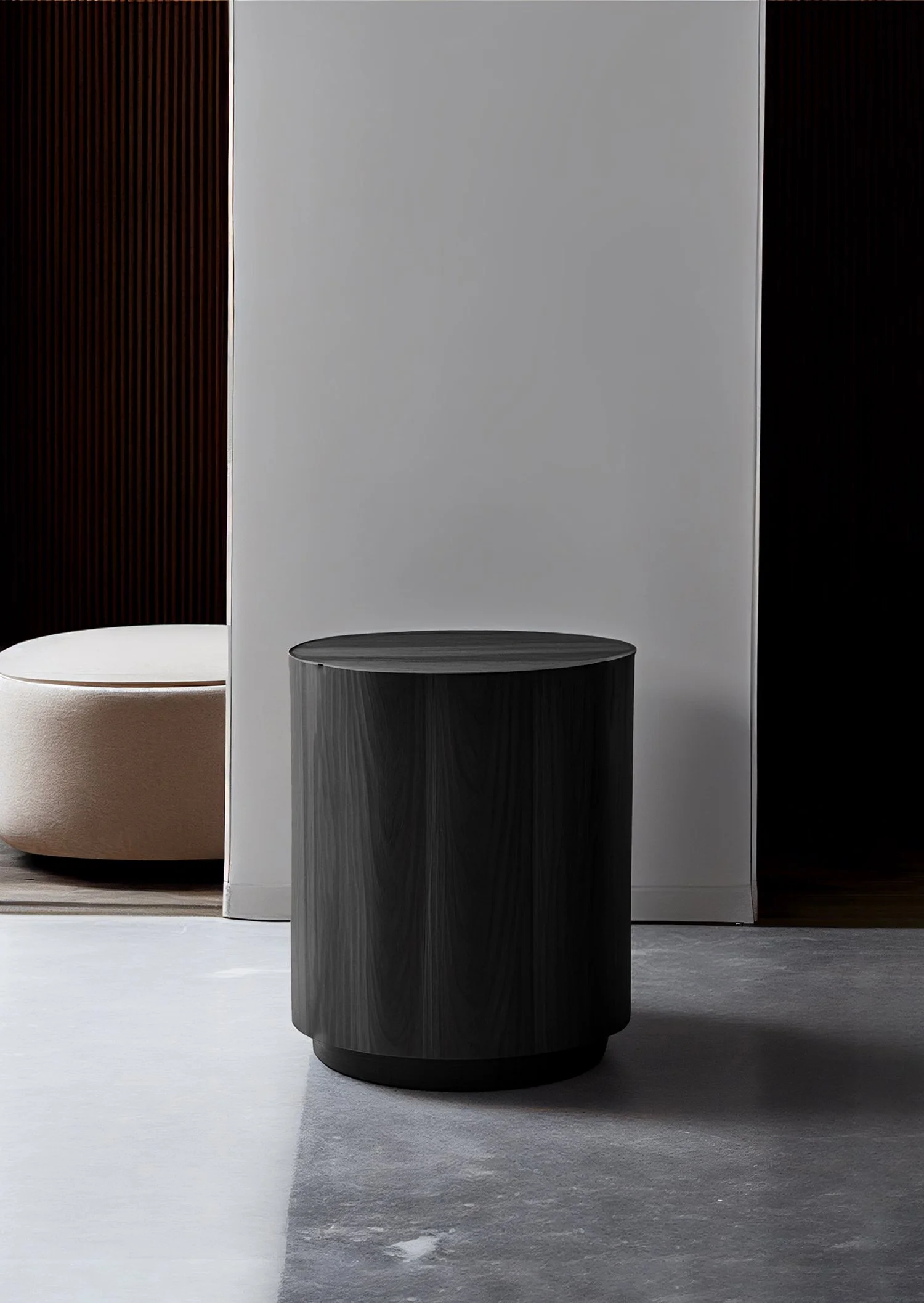 Round Side Table Made of Black Tinted Wood Veneer by NONO Furniture — 3.jpg