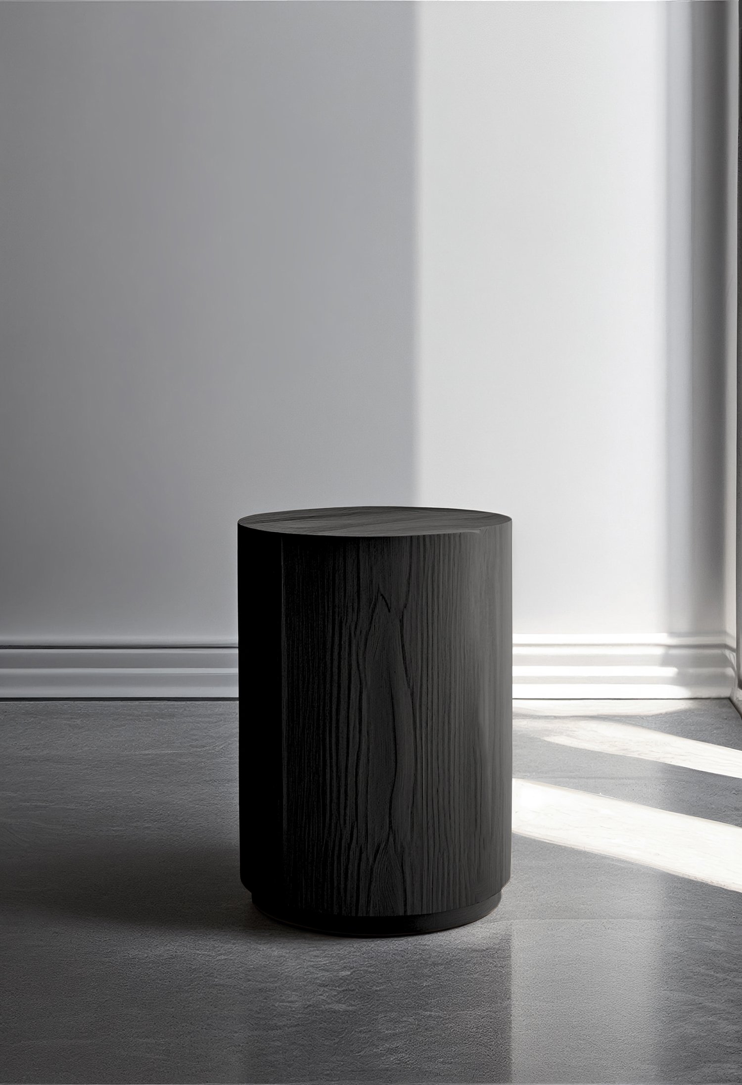 Round Side Table Made of Black Tinted Wood Veneer by NONO Furniture — 2.jpg