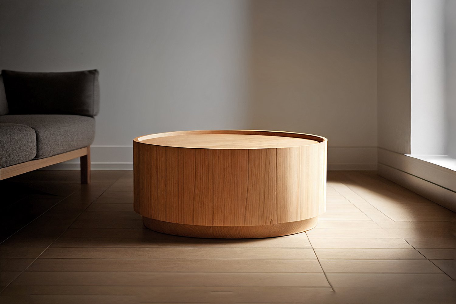 Round Coffee Table Made of Oak Veneer  by NONO Furniture — 5.jpg