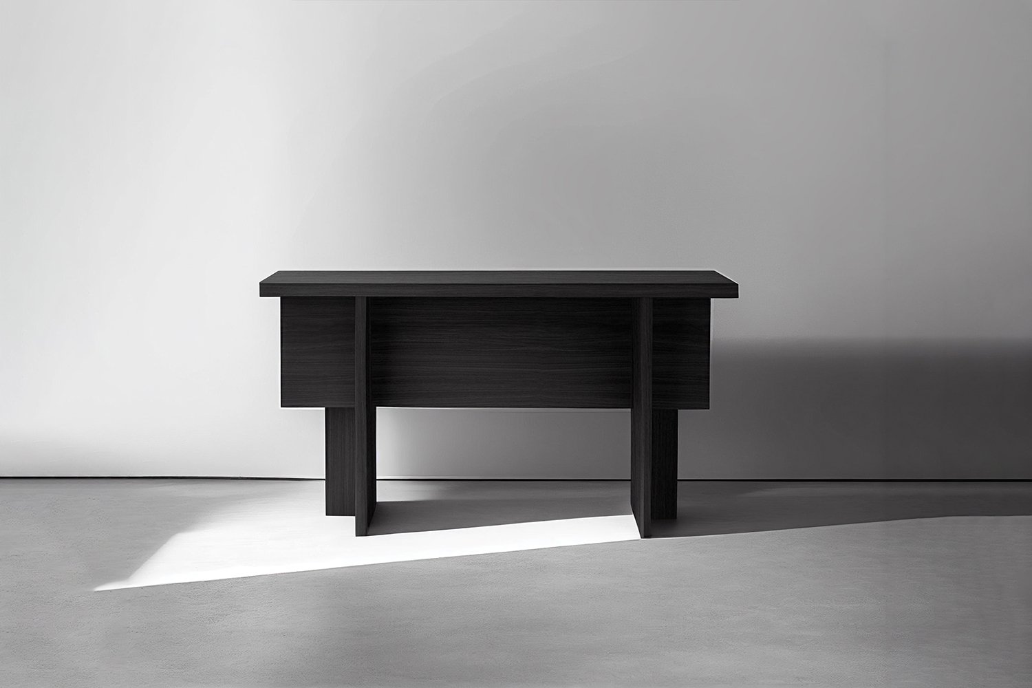 Console Table, Sideboard Made of Black Tinted Oak Solid Wood, Narrow Console by NONO Furniture — 2.jpg