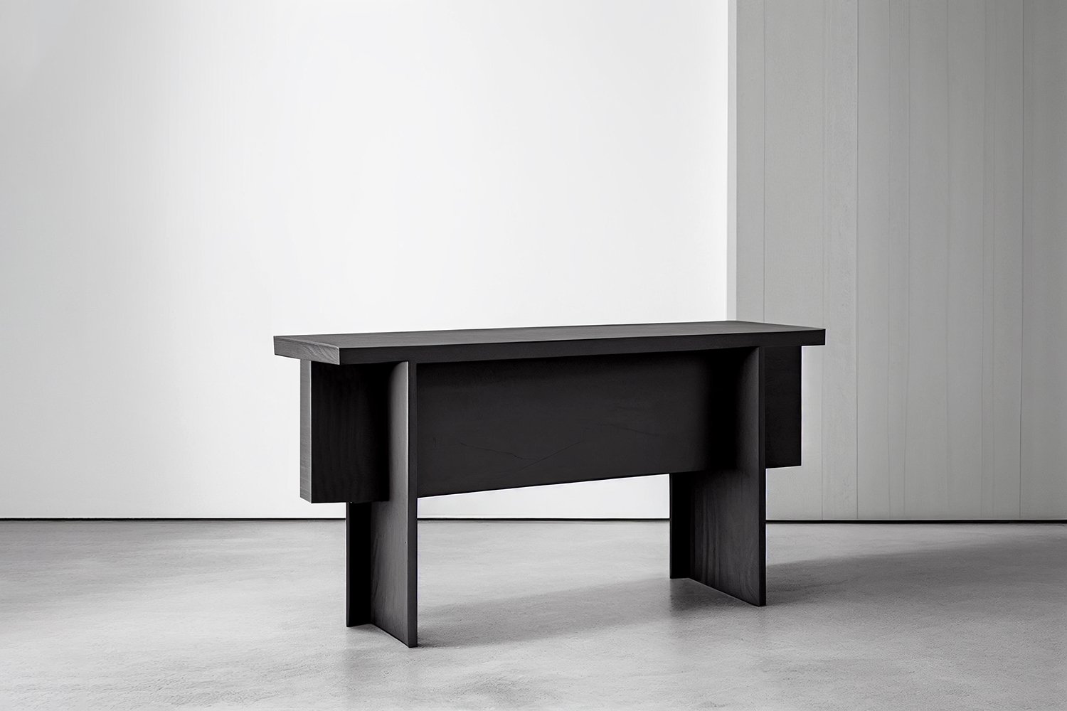 Console Table, Sideboard Made of Black Tinted Oak Solid Wood, Narrow Console by NONO Furniture — 4.jpg