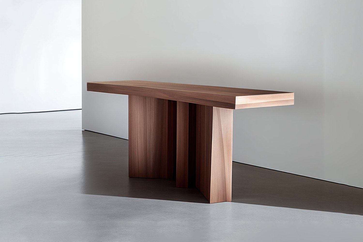 Sculptural Console Table, Sideboard Made of Solid Walnut Wood, Narrow Console by NONO Furniture — 2.jpg