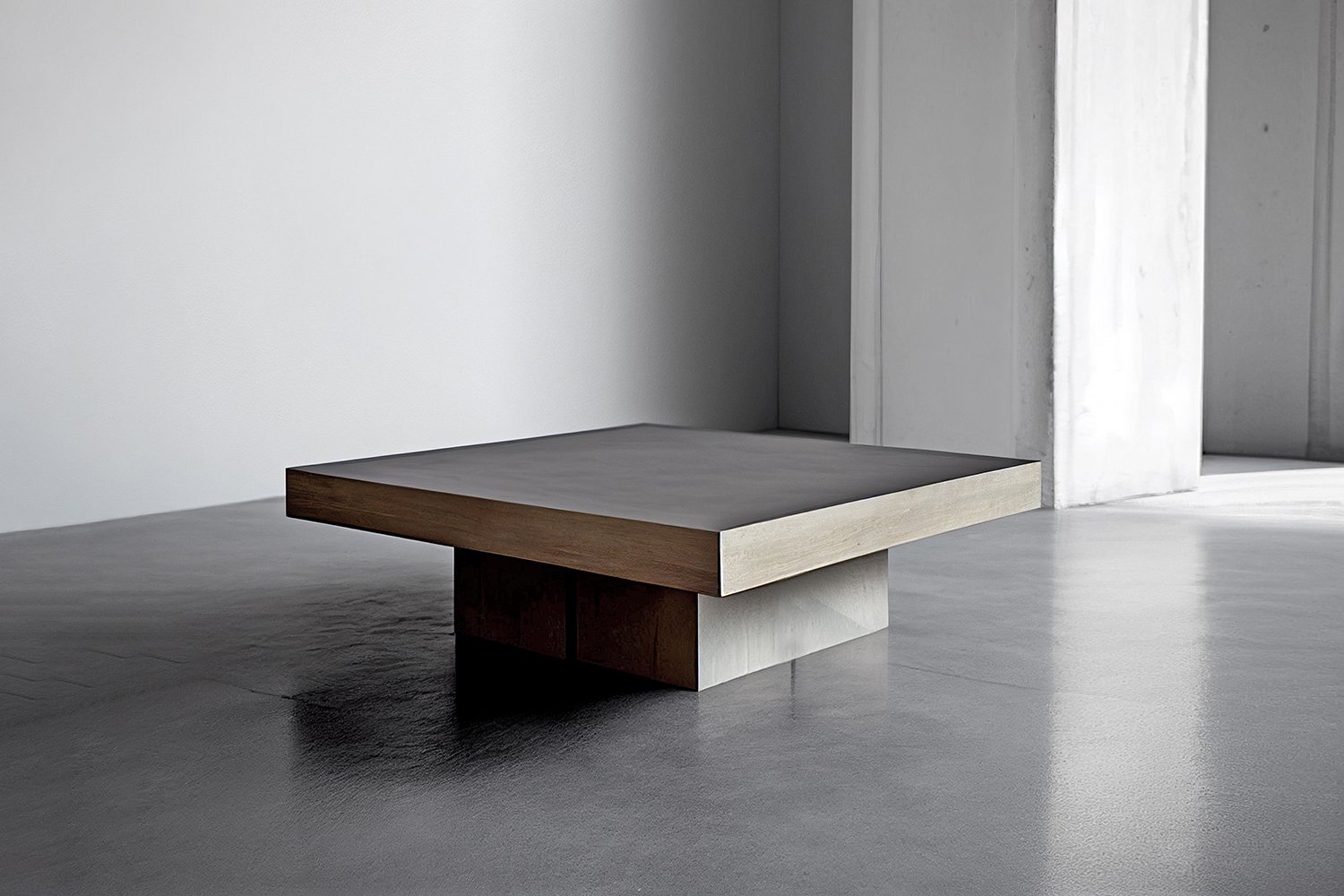 Square Coffee Table Made with Beautiful Black and Grey  Veneer Wood by NONO Furniture — 2.jpg