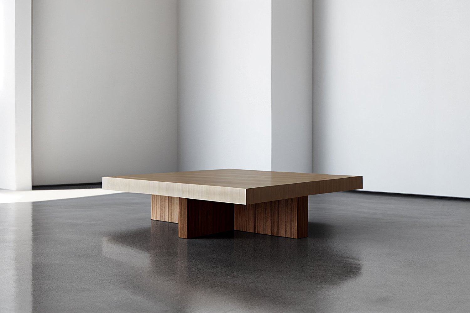 Square Coffee Table With Cruciform Base Made With Beautiful Veneer Wood by NONO Furniture — 3.jpg