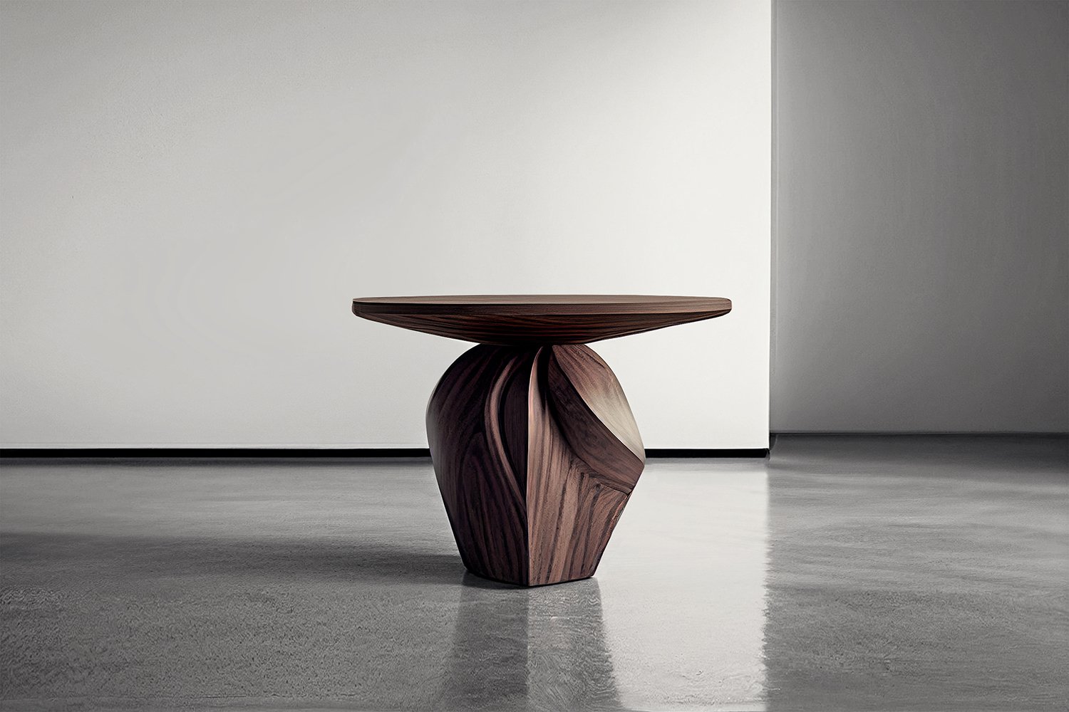 Sculptural Side Table Made of Solid Walnut Wood Solace S2 by Joel Escalona — 3.jpg