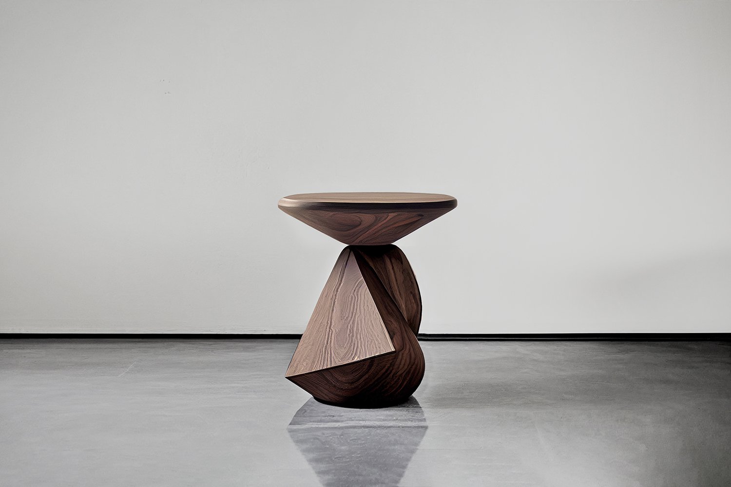 Sculptural Side Table Made of Solid Walnut Wood Solace S4 by Joel Escalona — 3.jpg