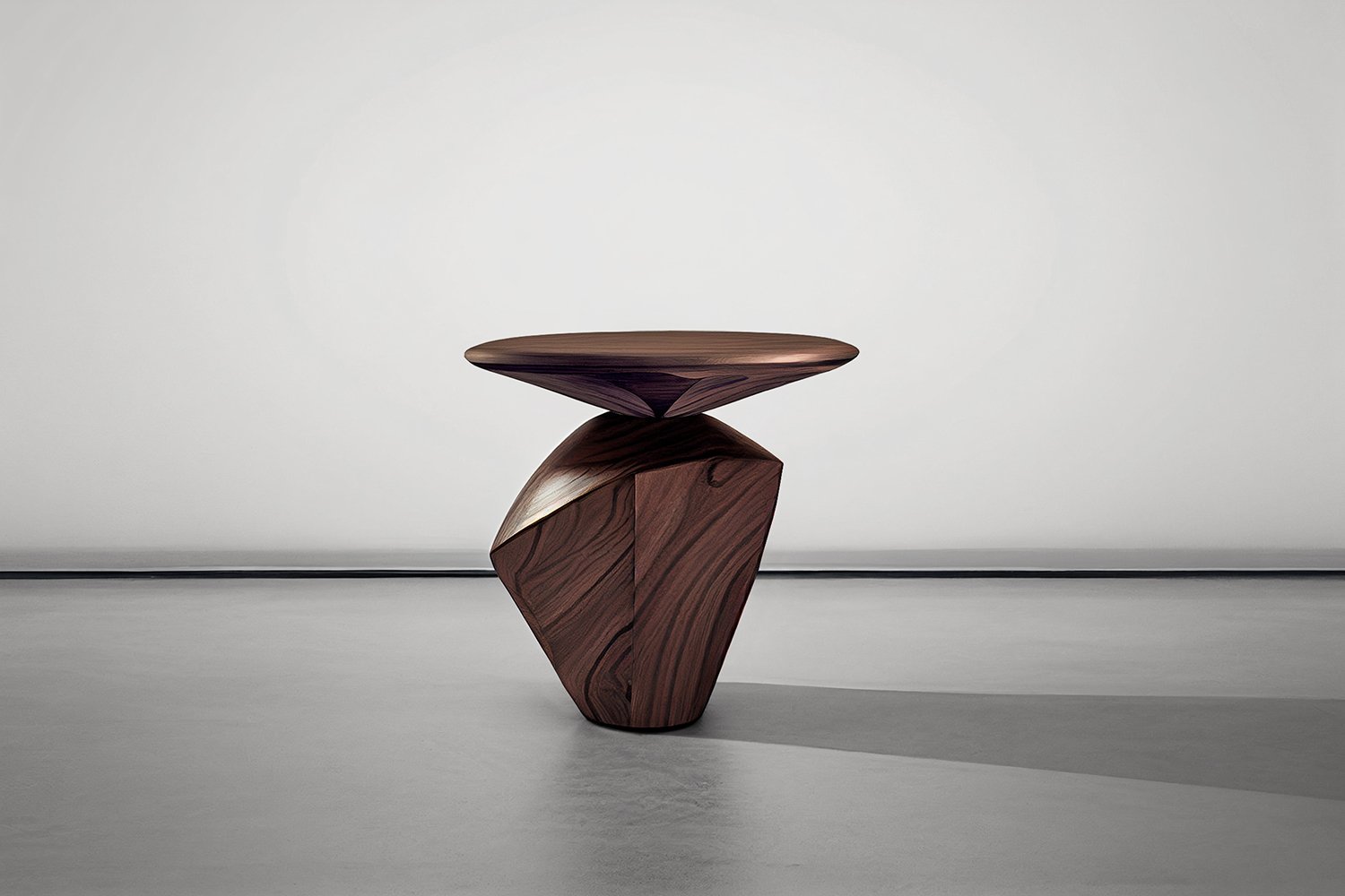 Sculptural Side Table Made of Solid Walnut Wood Solace S5 by Joel Escalona — 3.jpg
