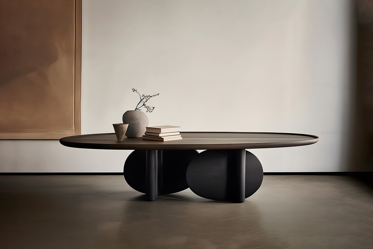 Solid Wood Black Tinted Coffee Table, Fishes Series 11 by Joel Escalona — 3.jpg