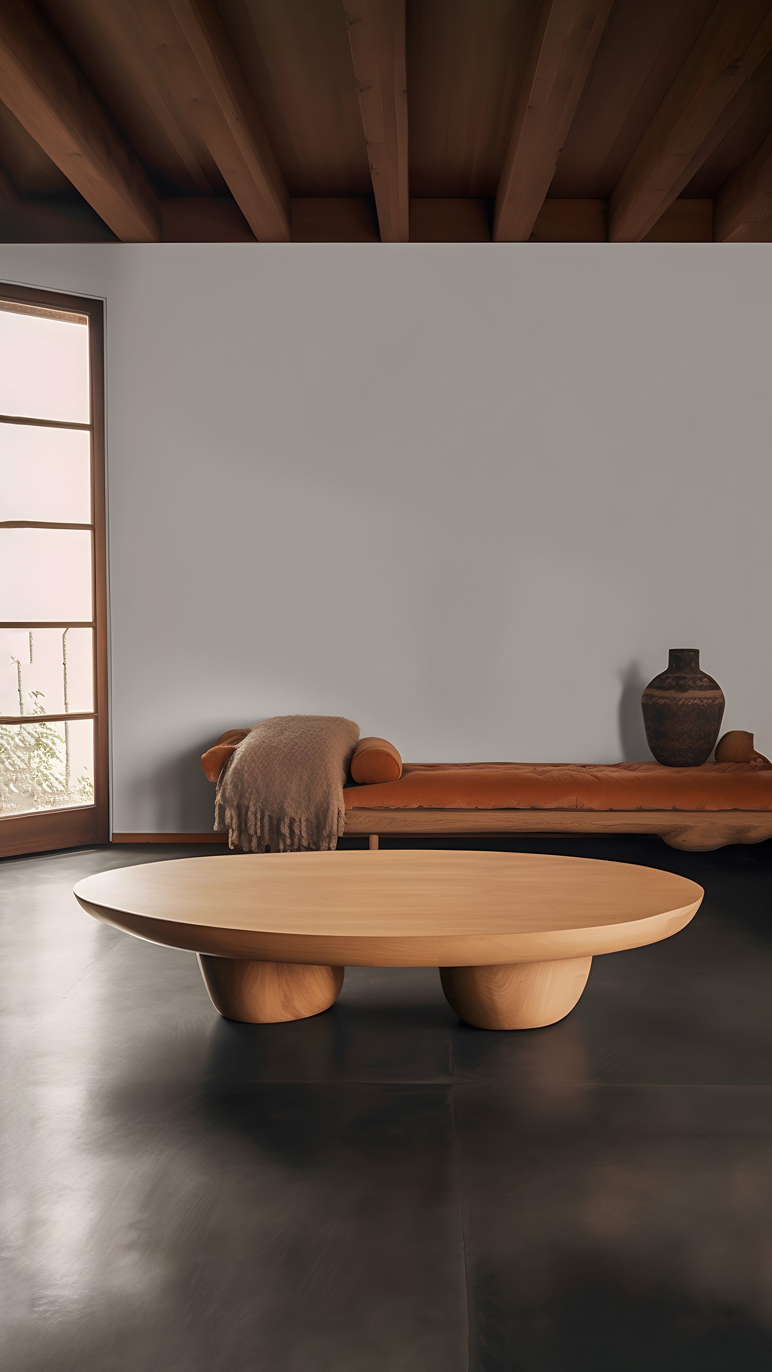 Wooden Oval Coffee Table, Fishes Series 16 by Joel Escalona — 3.jpg