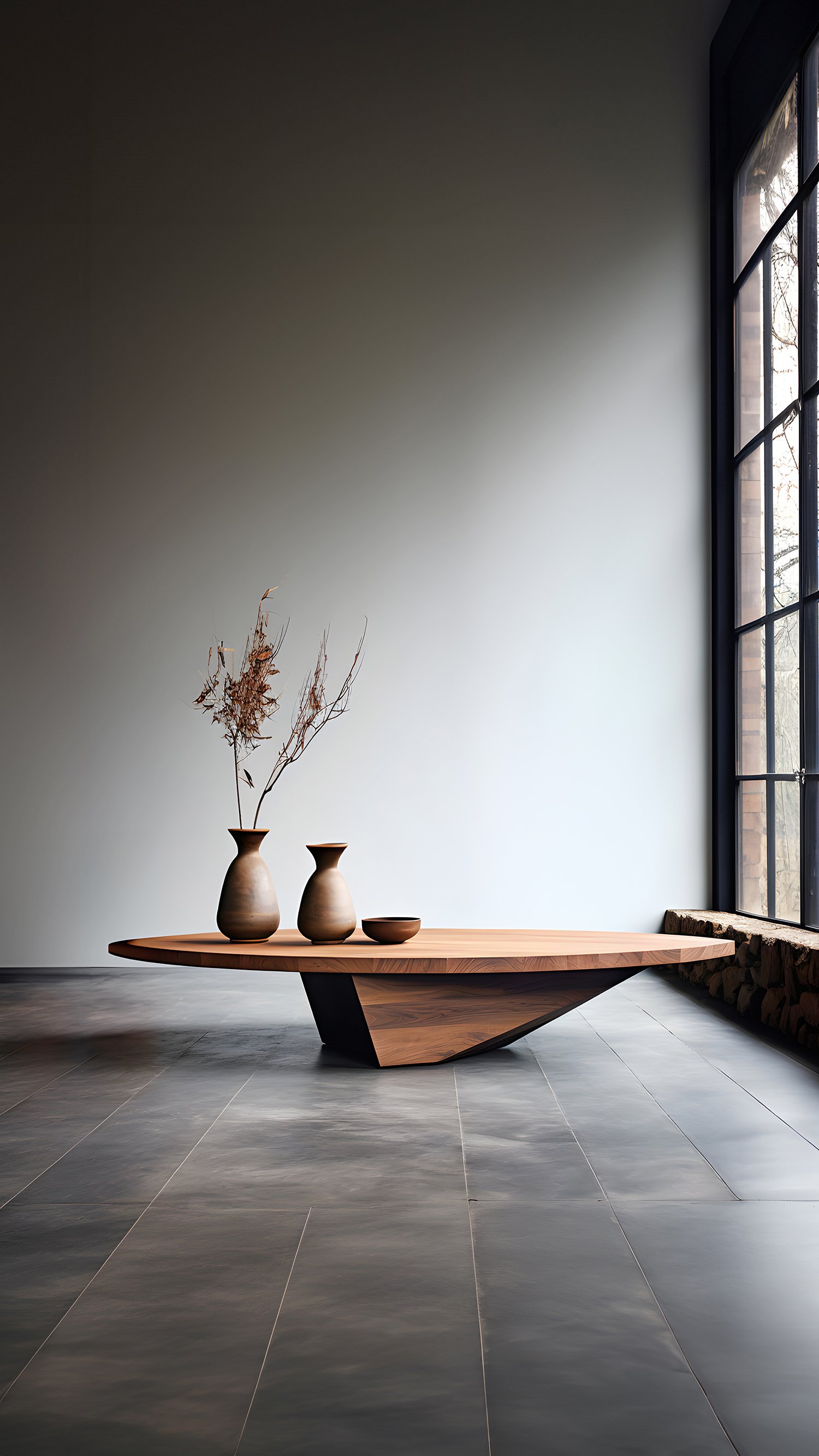 Round Coffee Table Made of Solid Wood, Center Table Solace S14 by Joel Escalona — 4.jpg
